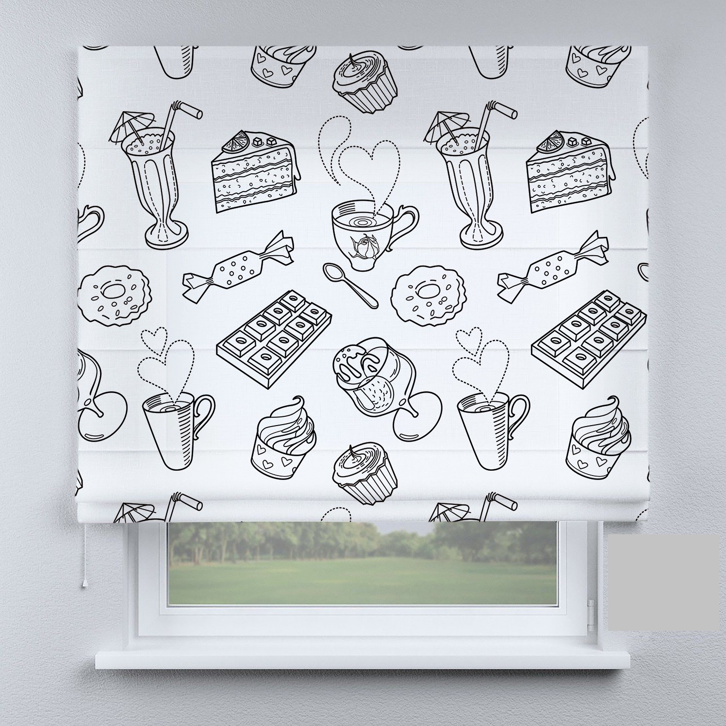 

Римские шторы DECOLIV лакомка 130*170 см