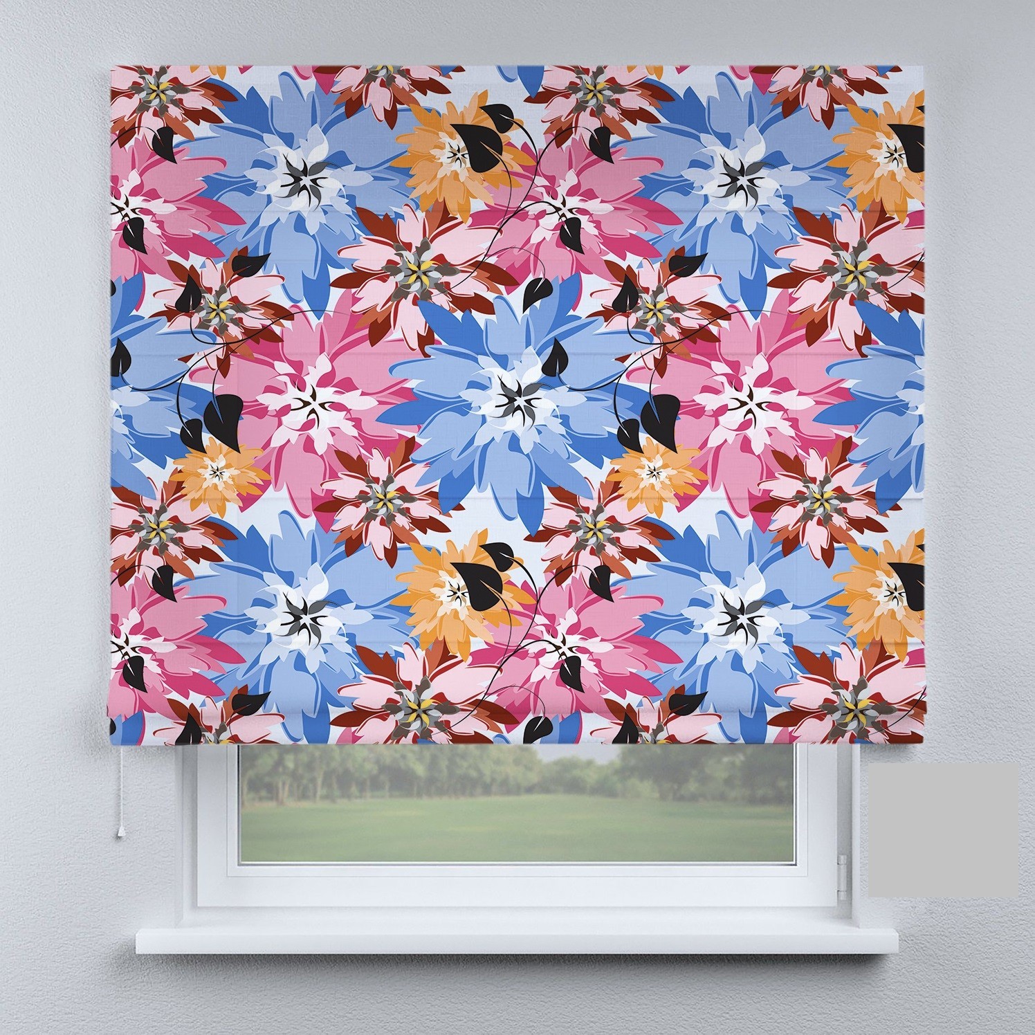 

Римские шторы DECOLIV прованс синий 80*170 см