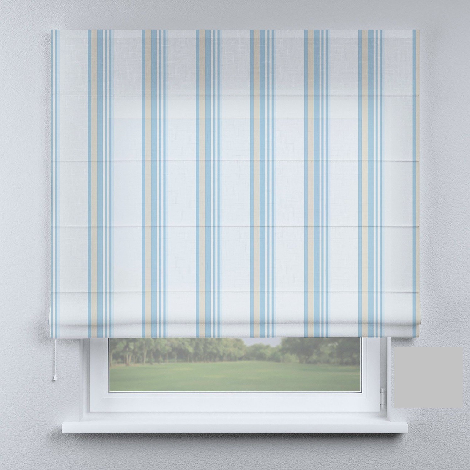 

Римские шторы DECOLIV голубые полоски 300*170 см