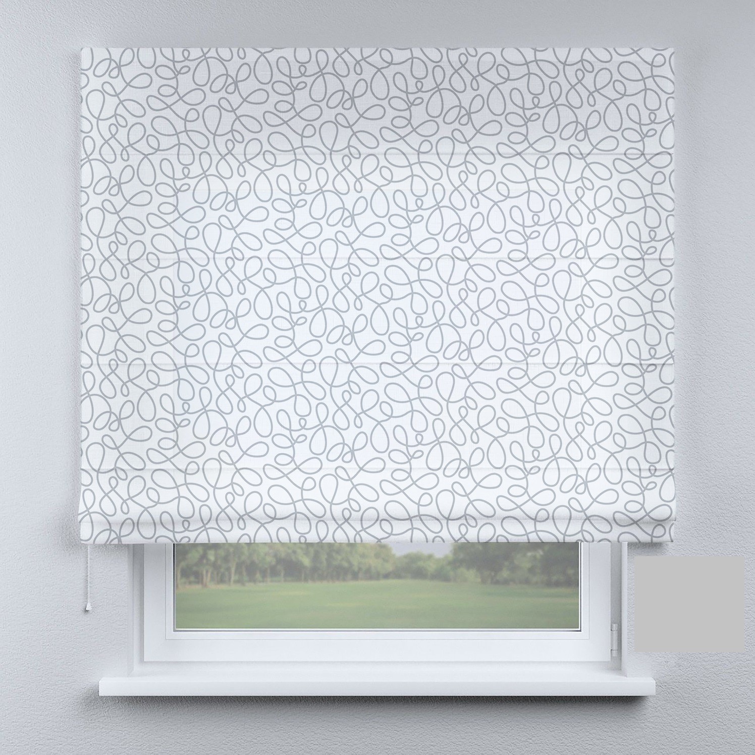 

Римские шторы DECOLIV светло-серые нити 290*170 см