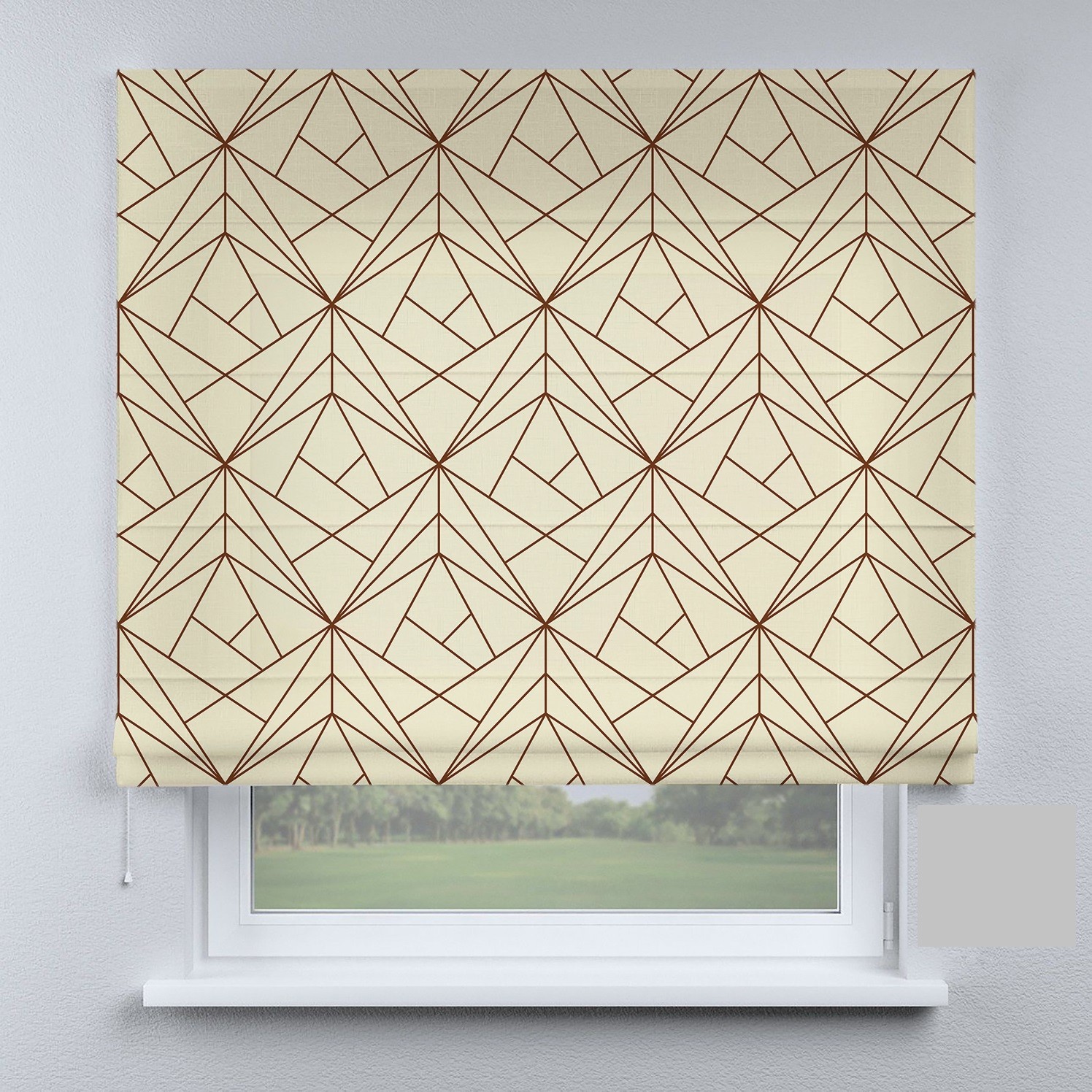 

Римские шторы DECOLIV абстракции маленькие коричневые 120*170 см