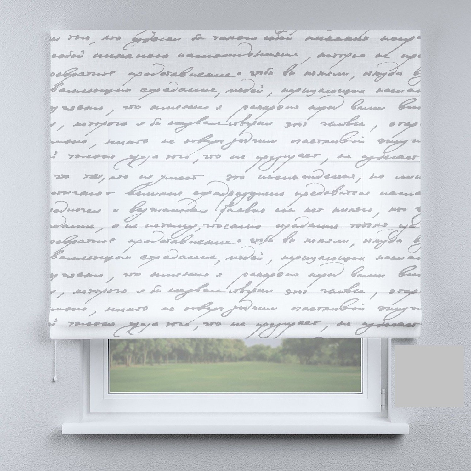 

Римские шторы DECOLIV письмо светло-серое 150*170 см