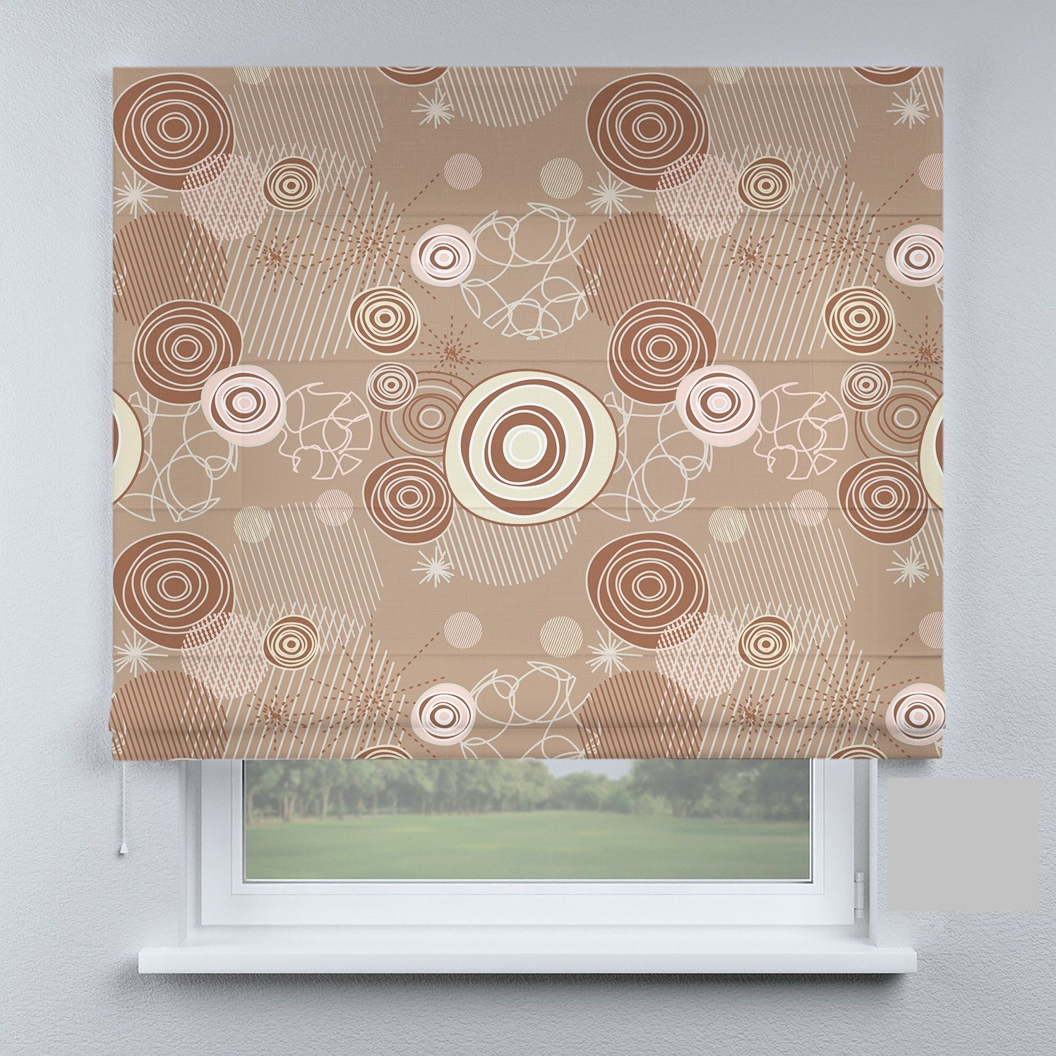 

Римские шторы DECOLIV ретро в коричневом 140*170 см