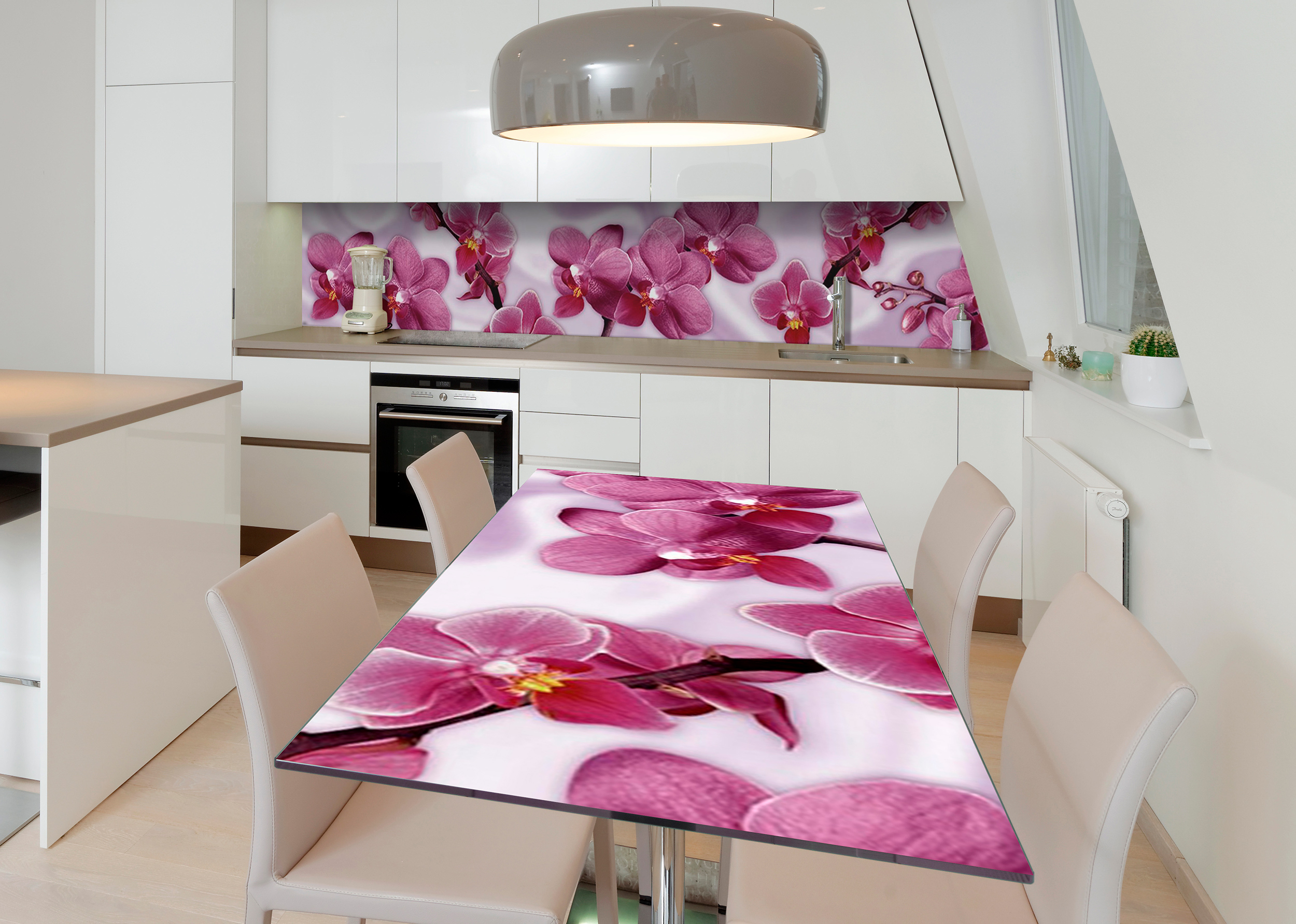 Акція на Виниловая 3D наклейка на стол Zatarga Песни орхидеи 600х1200 мм (Z182660st) від Rozetka UA