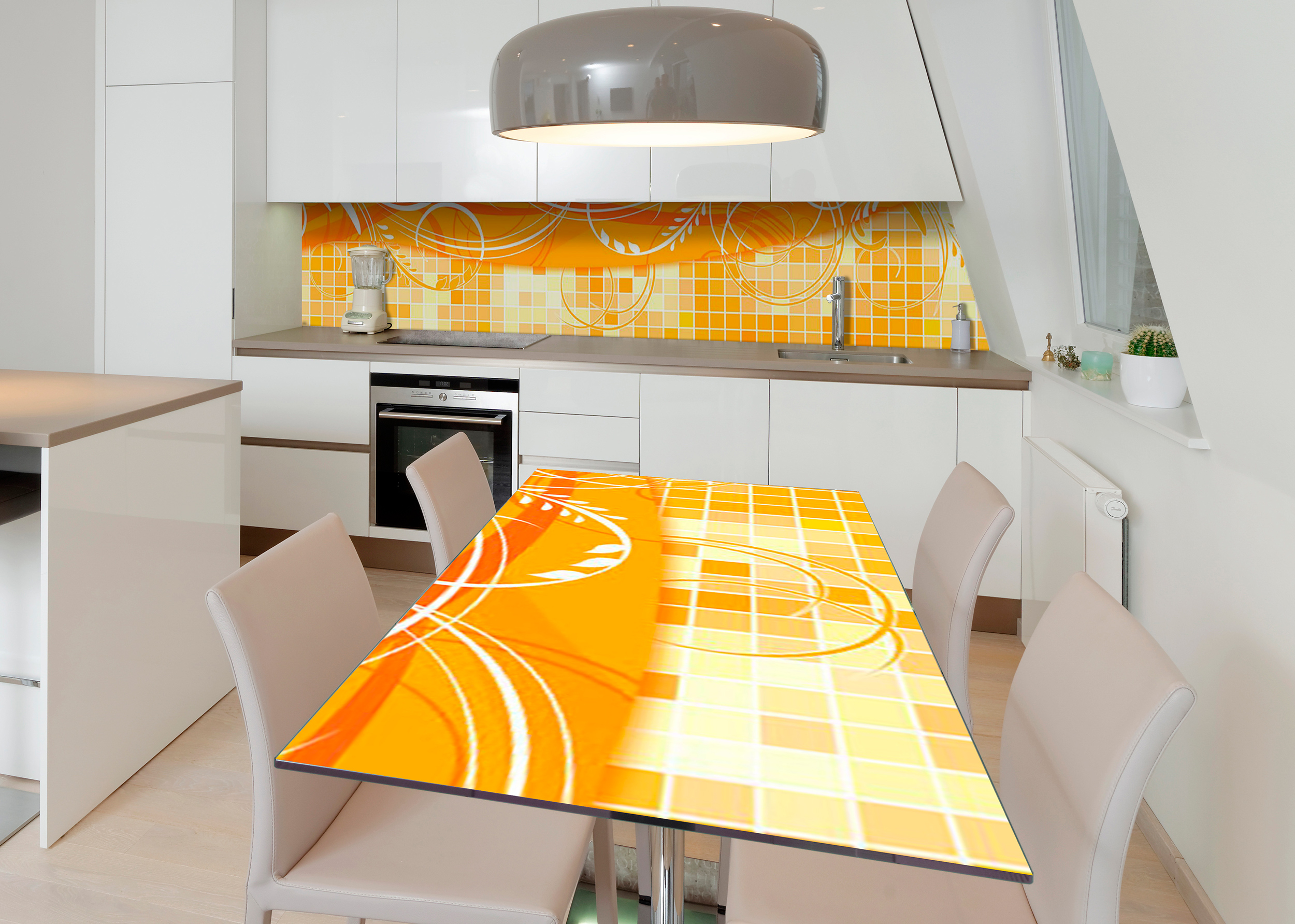 

Виниловая 3D наклейка на стол Zatarga Пряная куркума 600х1200 мм