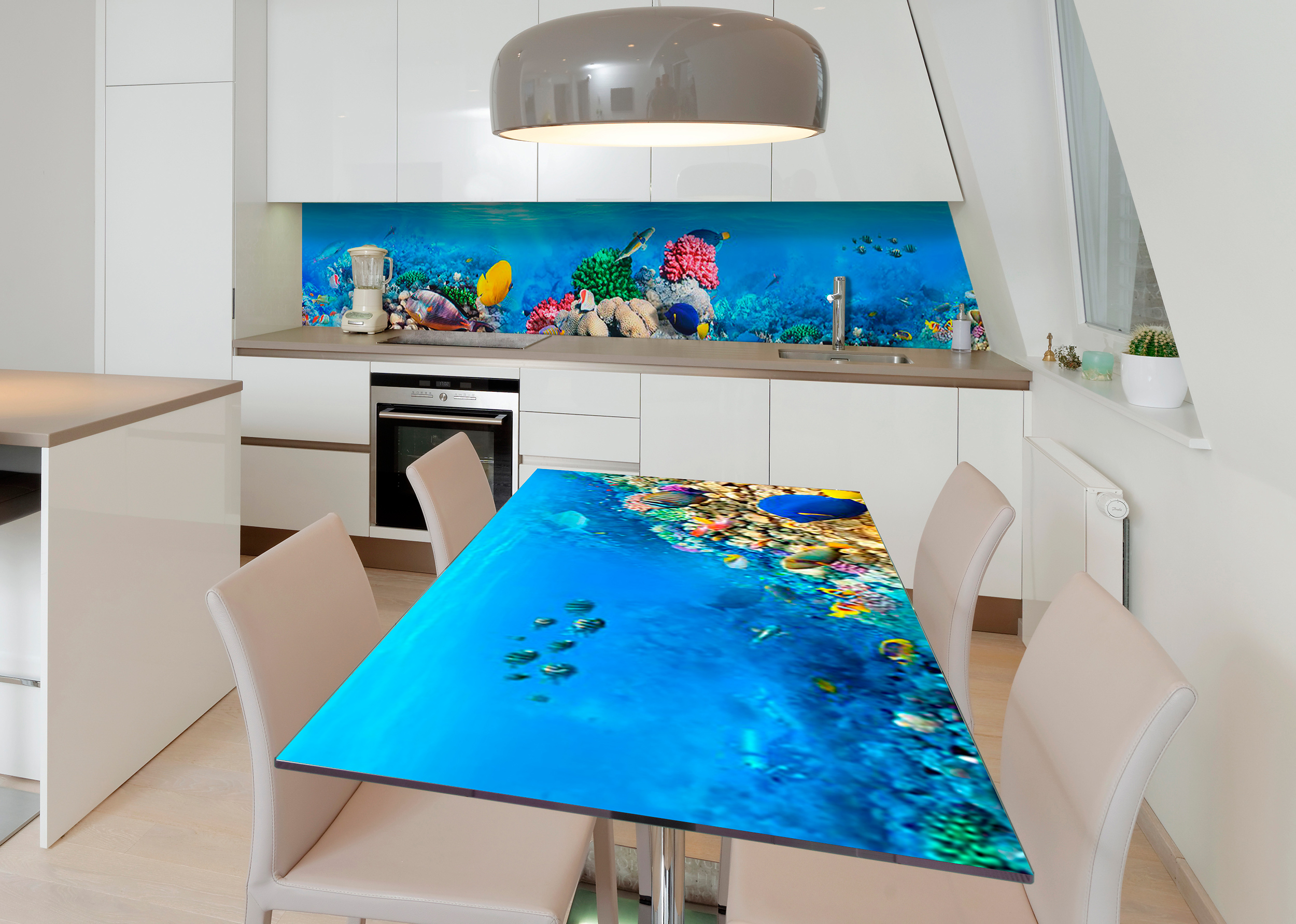 Акция на Виниловая 3D наклейка на стол Zatarga Волшебство океана 600х1200 мм (Z182902st) от Rozetka UA
