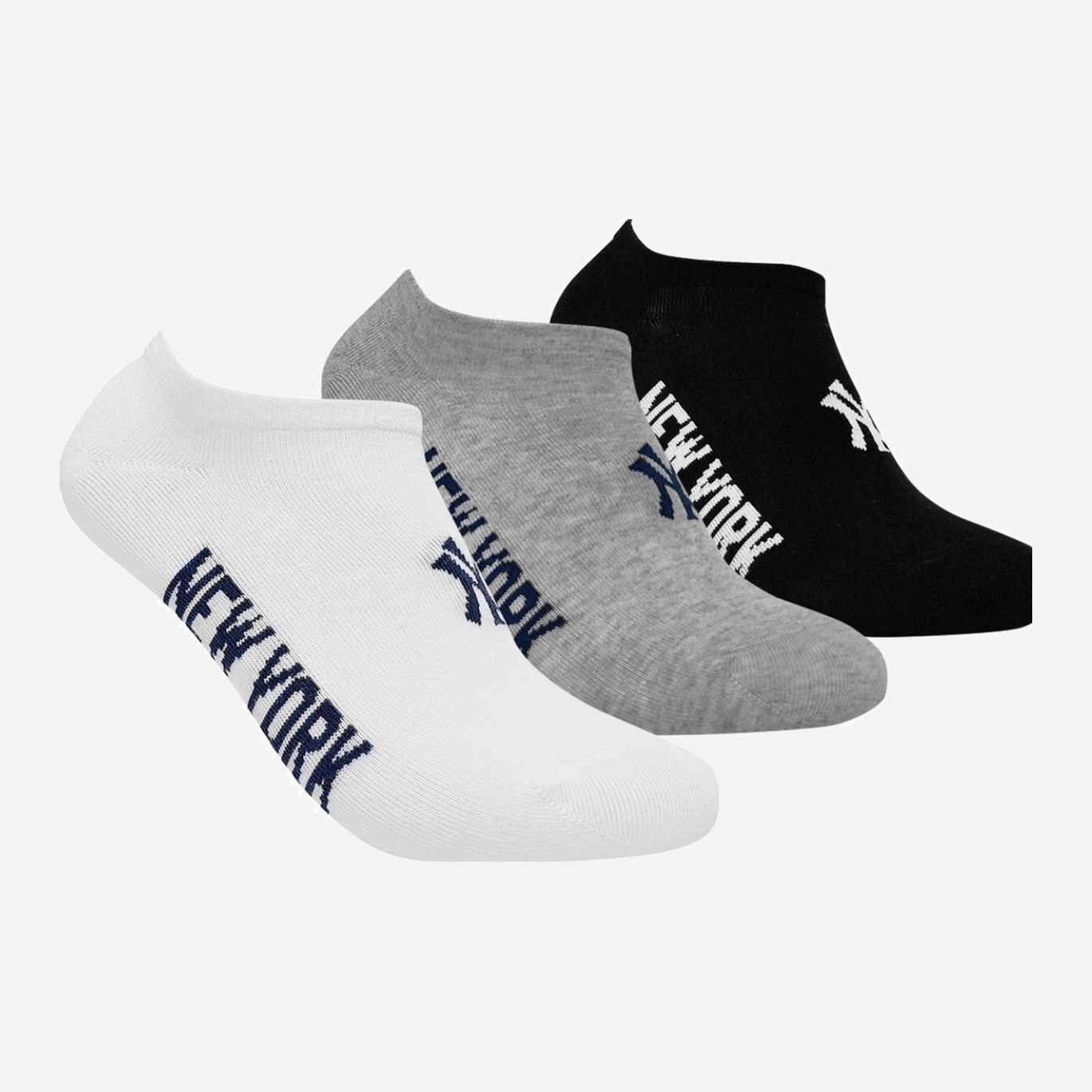 

Носки New York Yankees 3 pk Sneaker 15100004-1003 - р 3 пары Черный/Белый/Серый, Носки New York Yankees 3 pk Sneaker 15100004-1003 43-46 р 3 пары Черный/Белый/Серый