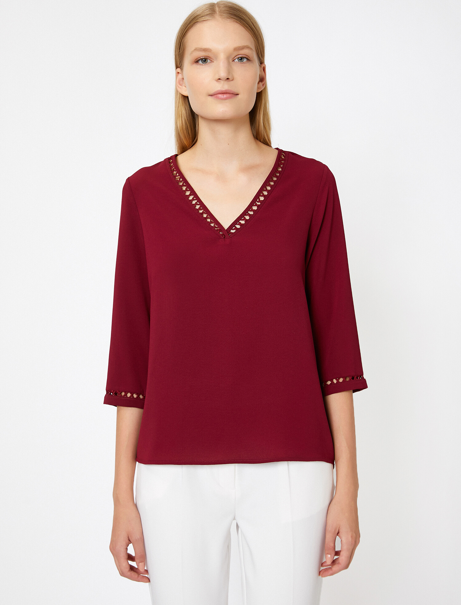 

Блузка Koton 0KAK62962UW-904  Cherry, Блузка Koton 0KAK62962UW-904 36 Cherry