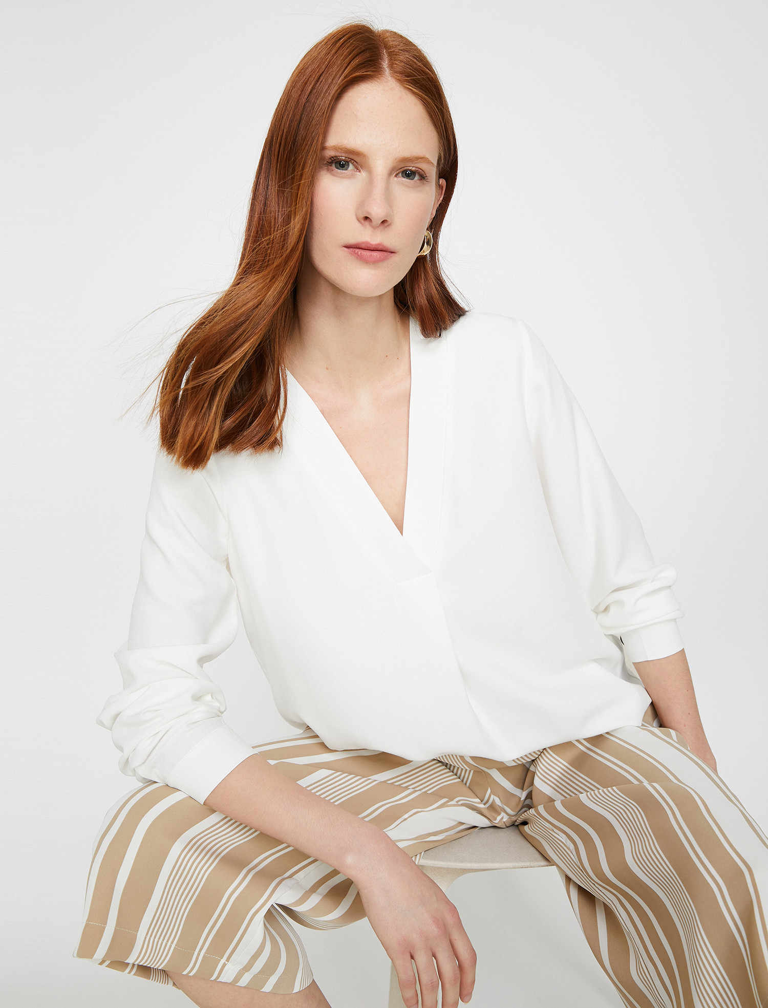 

Блузка Koton 0KAK66780IW-001 36 Off White