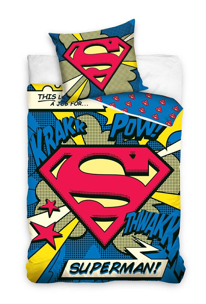 

Постельное белье Супермен 100% Хлопок (наволочка+пододеяльник), Оригинальная лицензия Superman 160x200 см