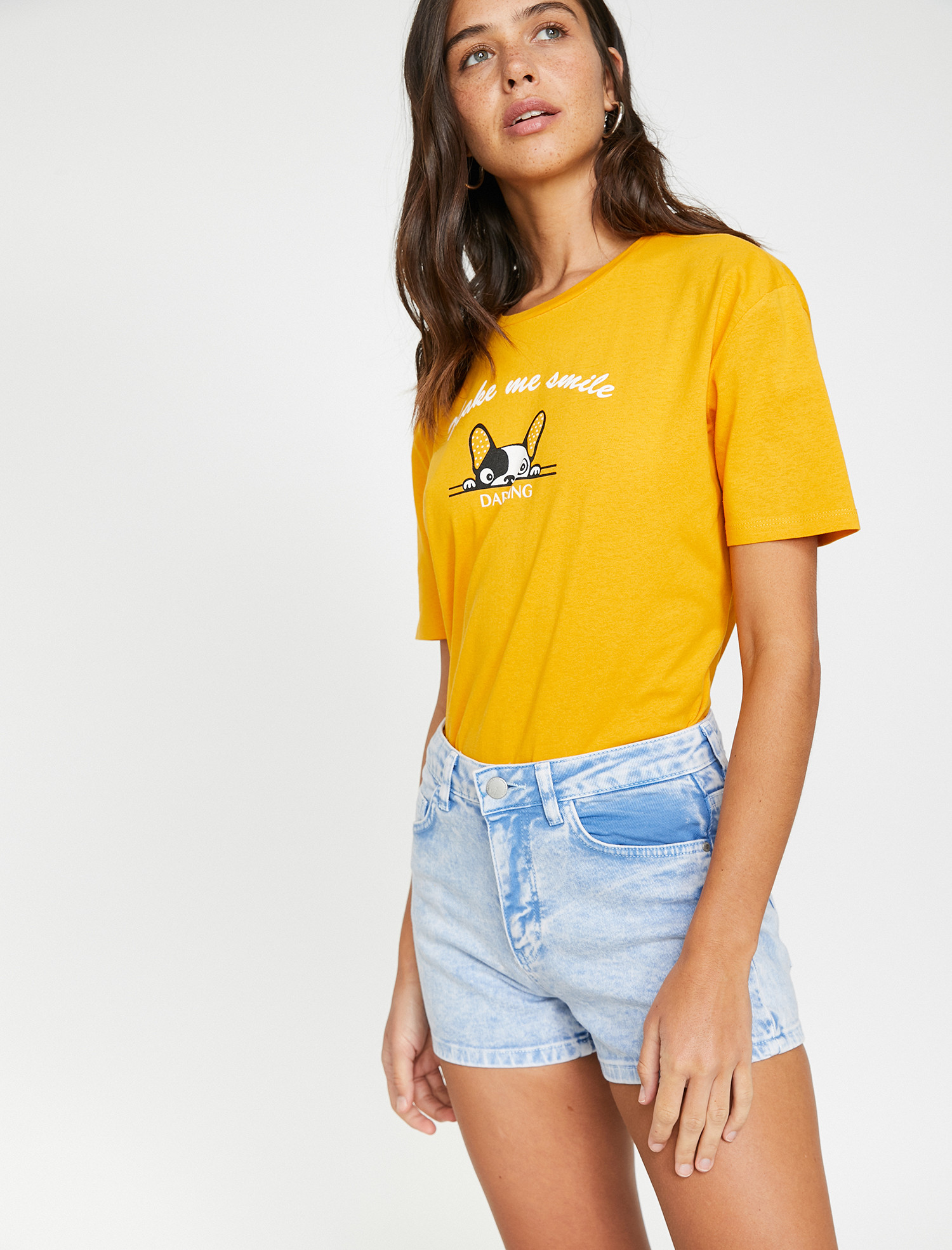 

Футболка Koton 9YAL18754IK-159 XS Mustard