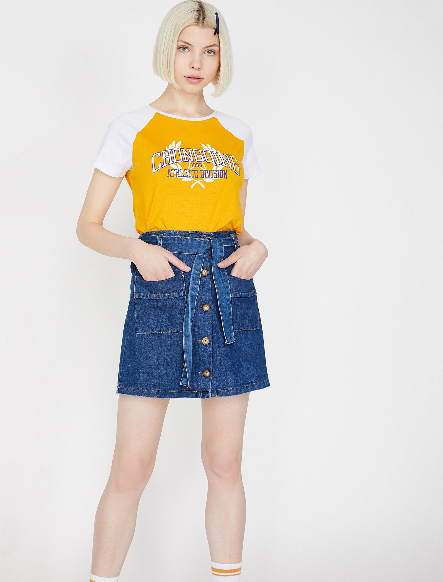 

Футболка Koton 9YAL18770IK-159 L Mustard