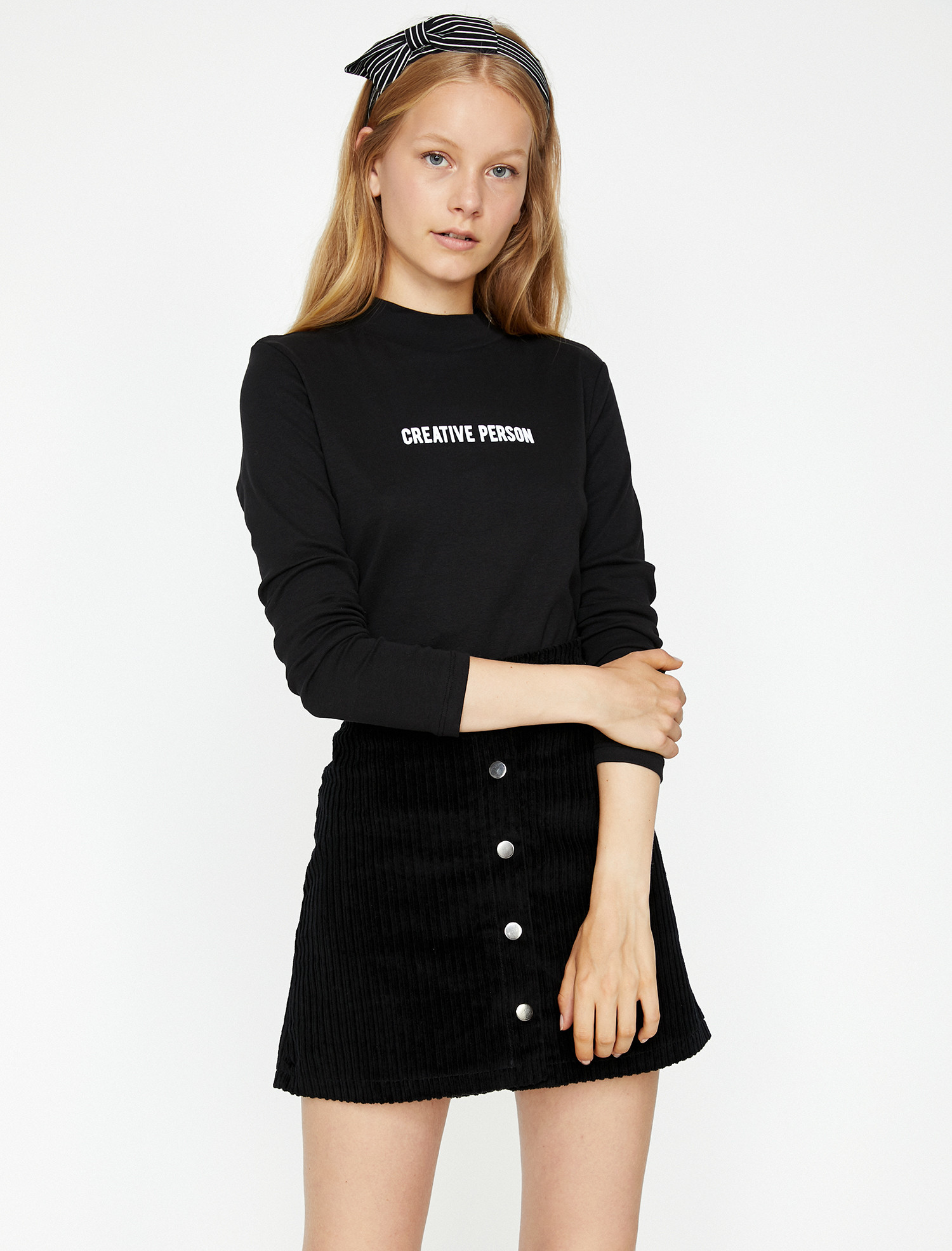 

Лонгслив Koton 9KAL11551JK-999 M Black