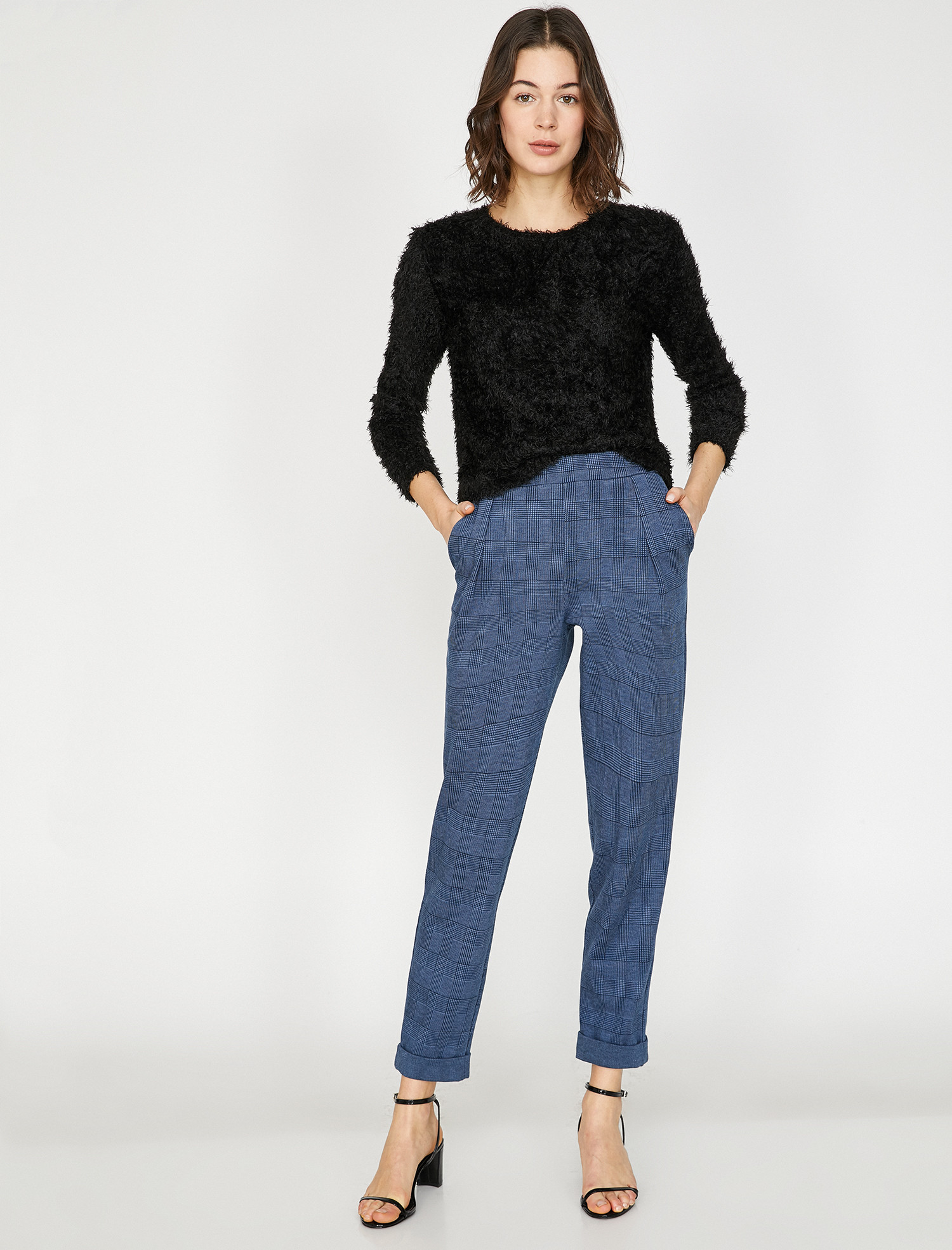 

Брюки Koton 9YAK46522IK-03T M Blue Check