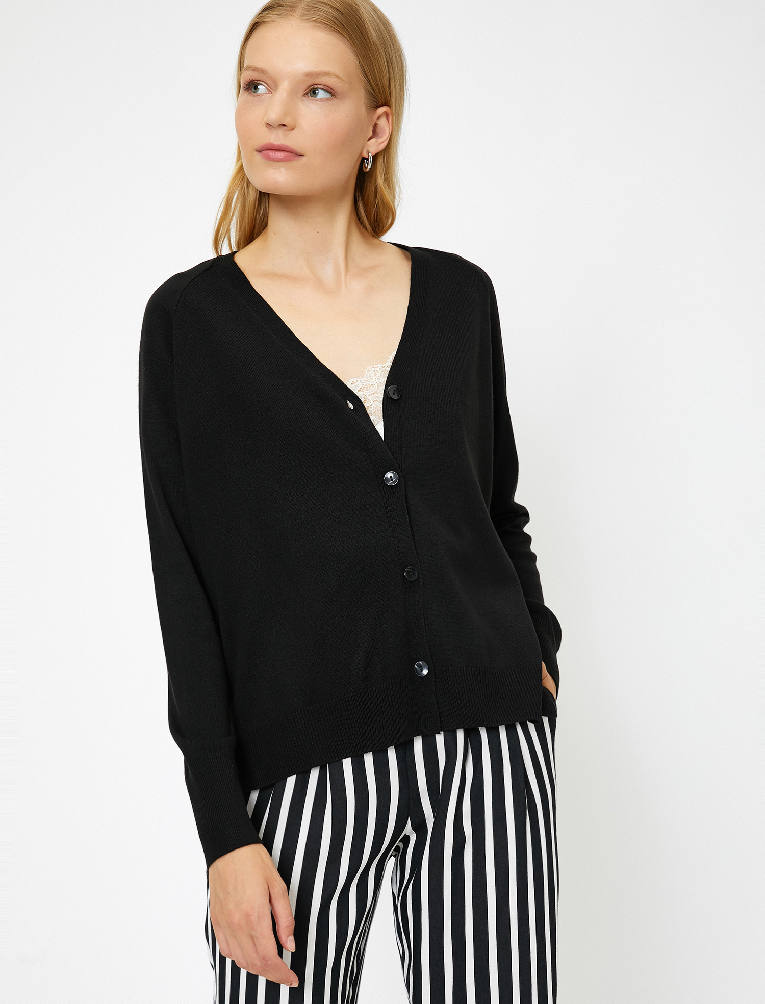 

Кардиган Koton 0KAK92947HT-999 L Black