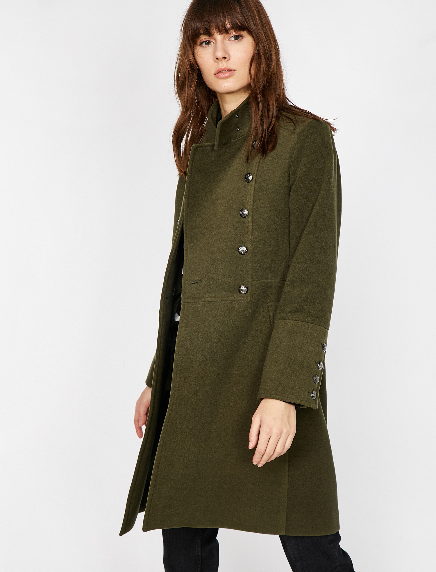 

Пальто Koton 9KAK06612EW-801 42 Khaki
