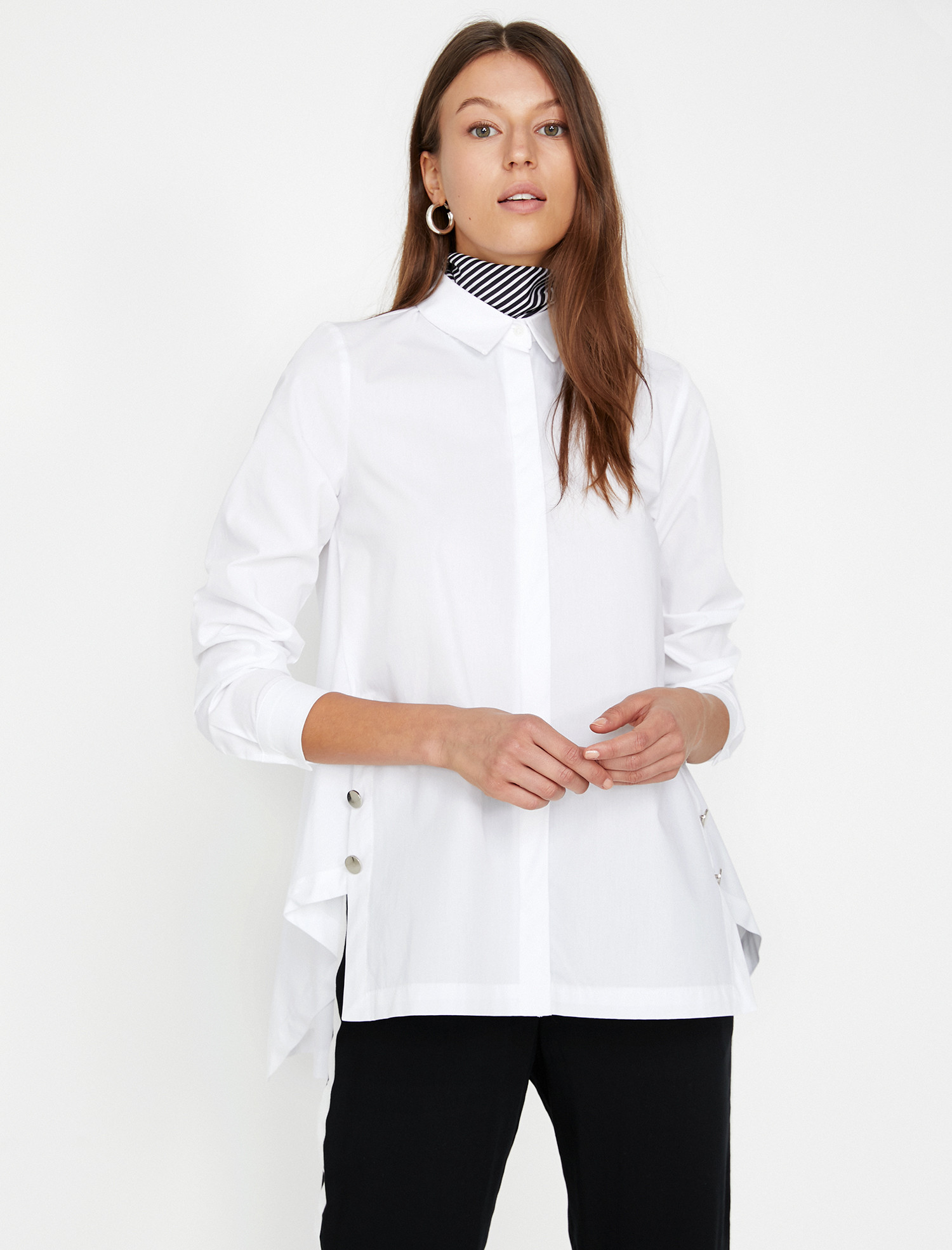 

Рубашка Koton 9KAK66450IW-000 36 White