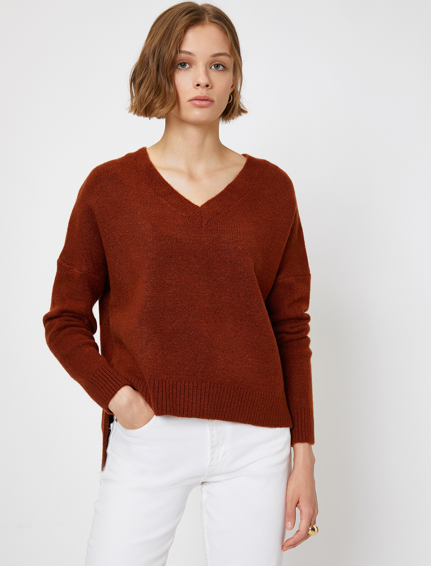 

Пуловер Koton 0KAK92021HT-996 L Terracotta