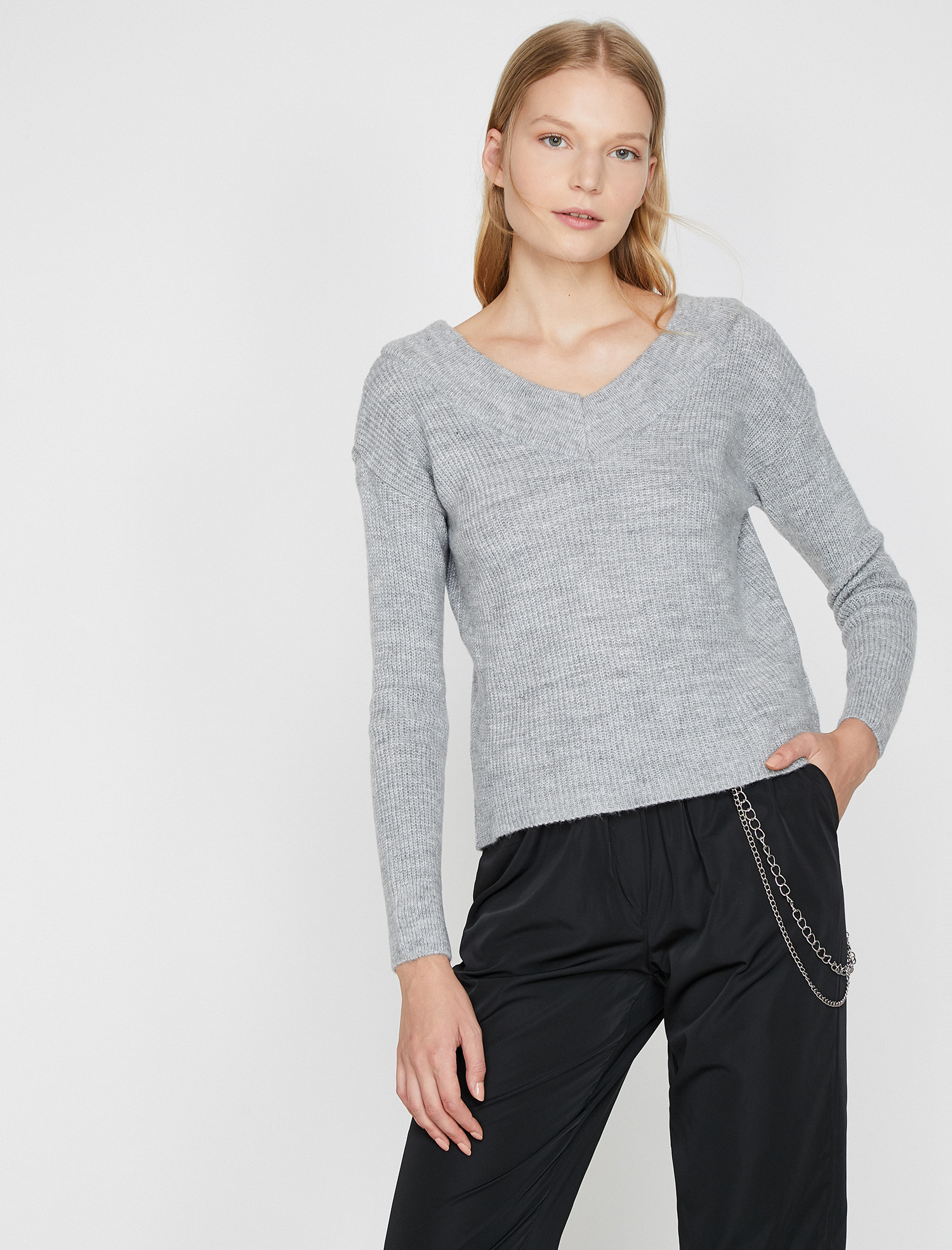

Пуловер Koton 0KAK92902HT-027  Grey, Пуловер Koton 0KAK92902HT-027 XL Grey