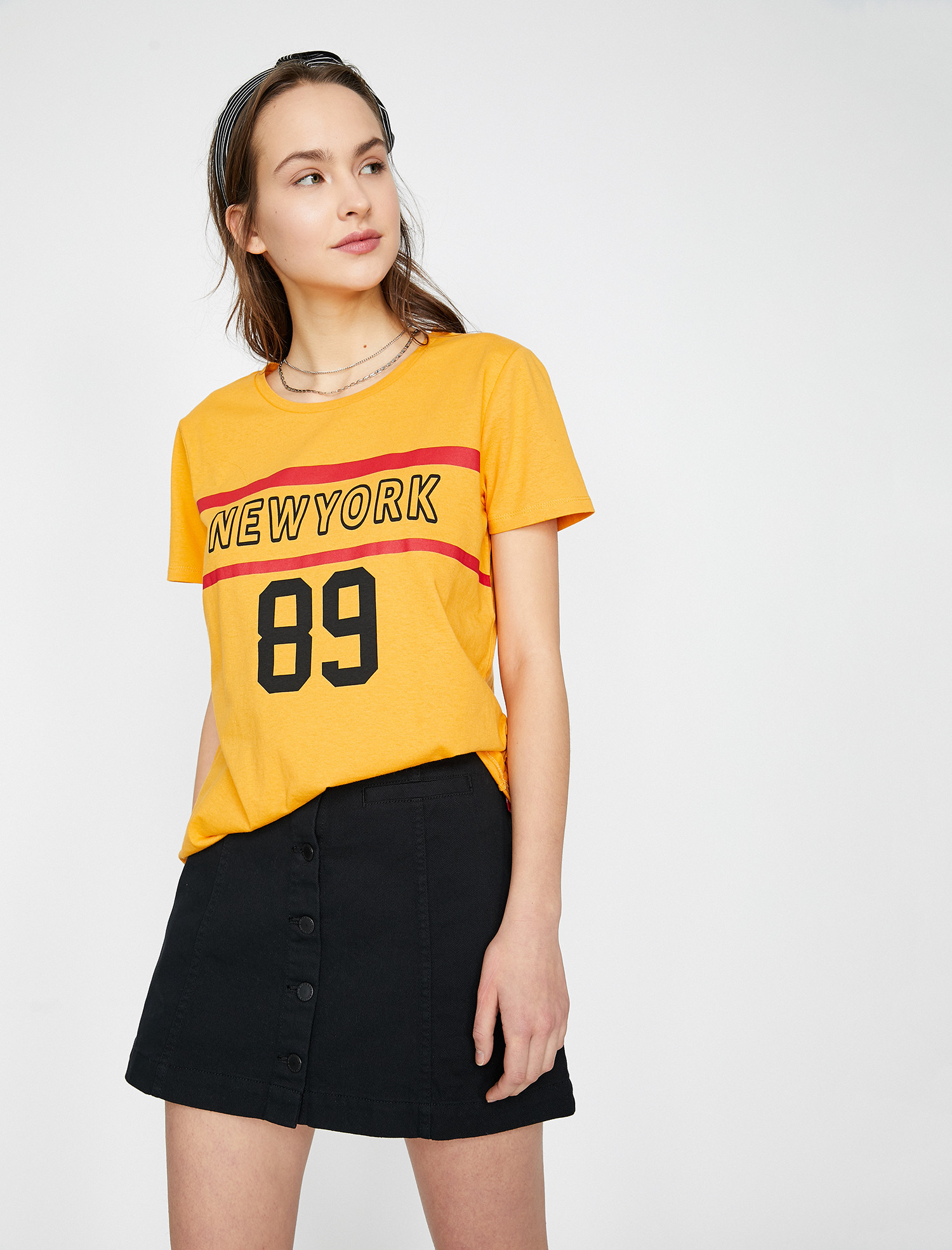 

Футболка Koton 9YAL18539IK-159  Mustard, Футболка Koton 9YAL18539IK-159 S Mustard
