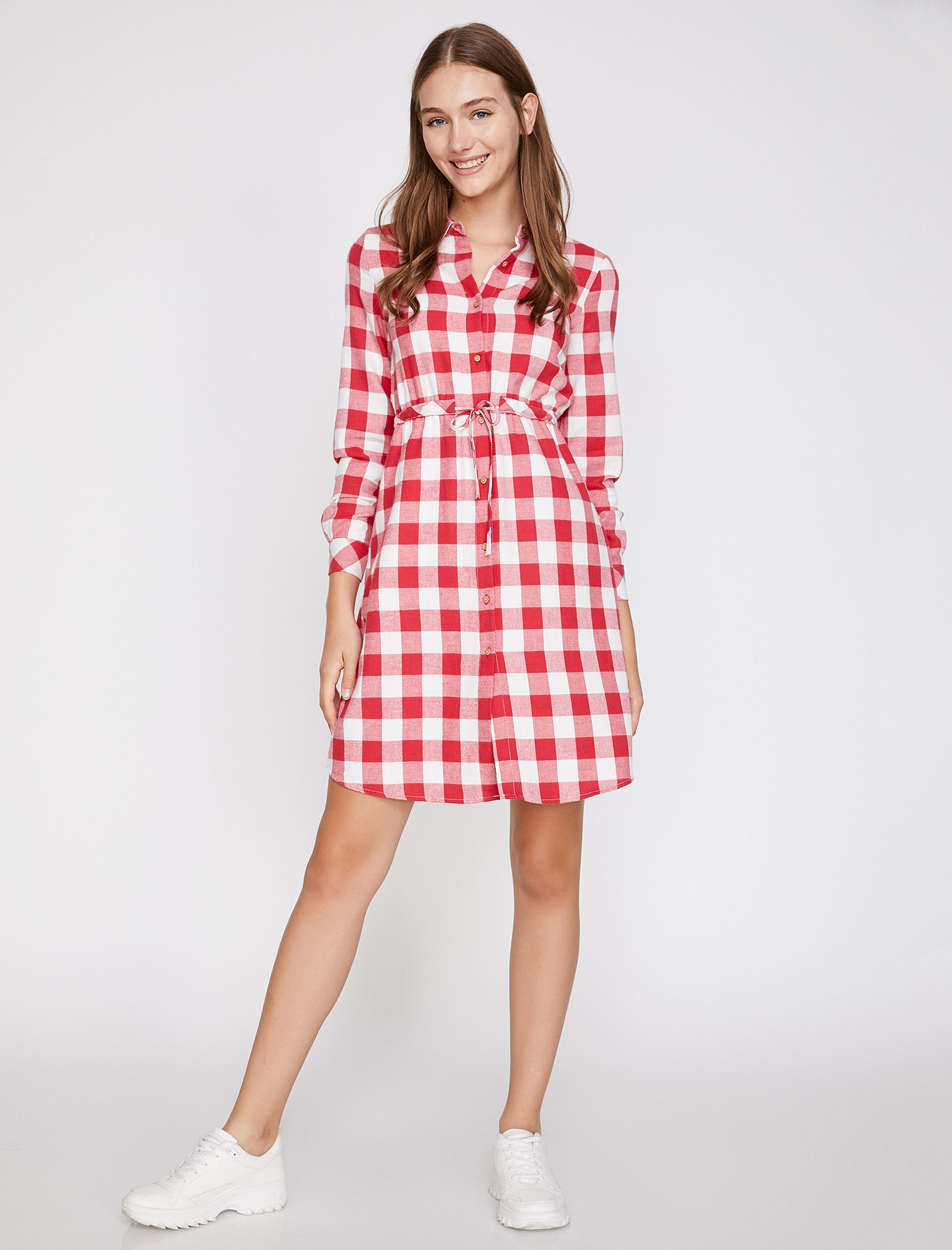 

Платье Koton 9KAL81838JW-01P 34 Red Check