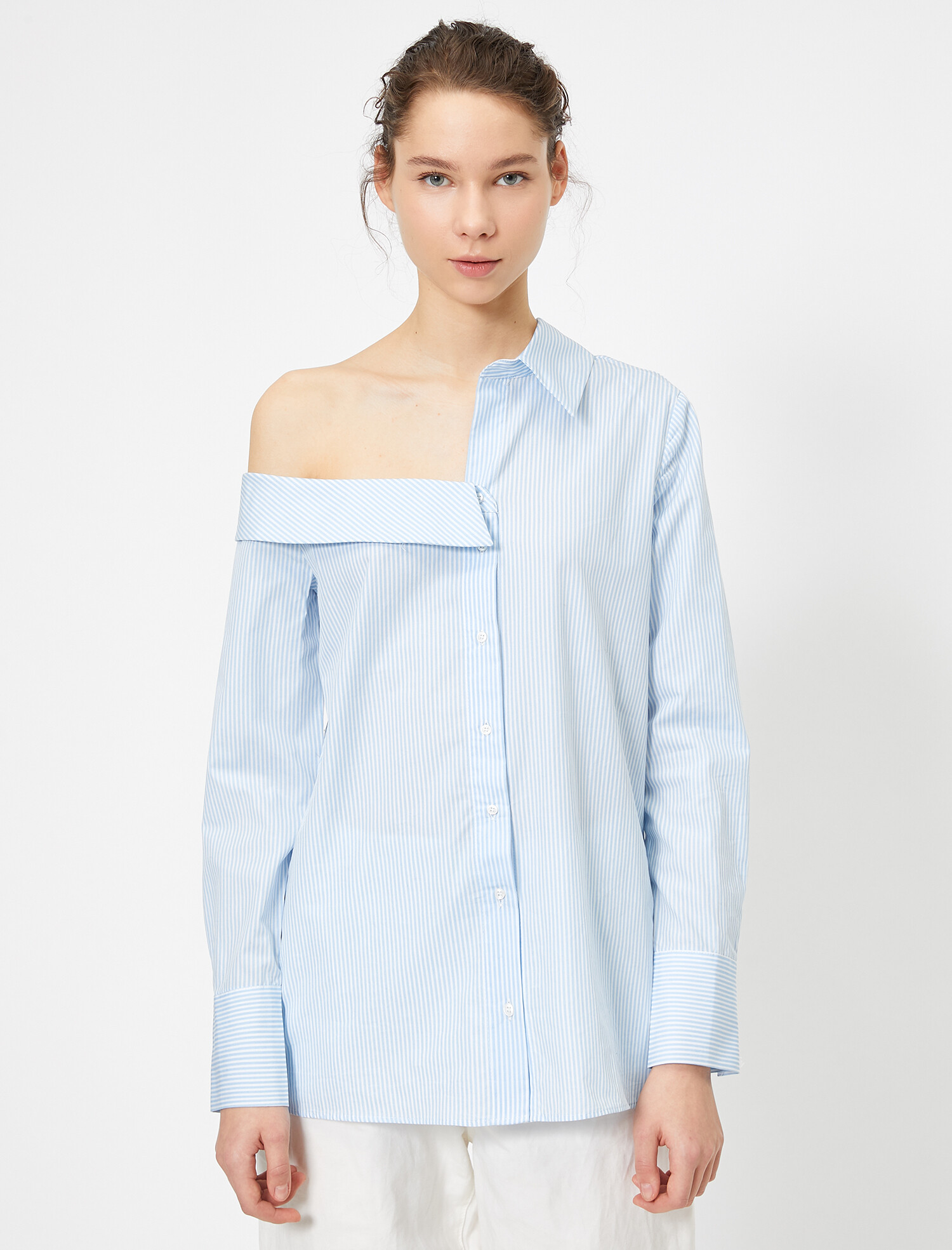 

Рубашка Koton 9KAL61348QW-01J 36 Blue Stripe
