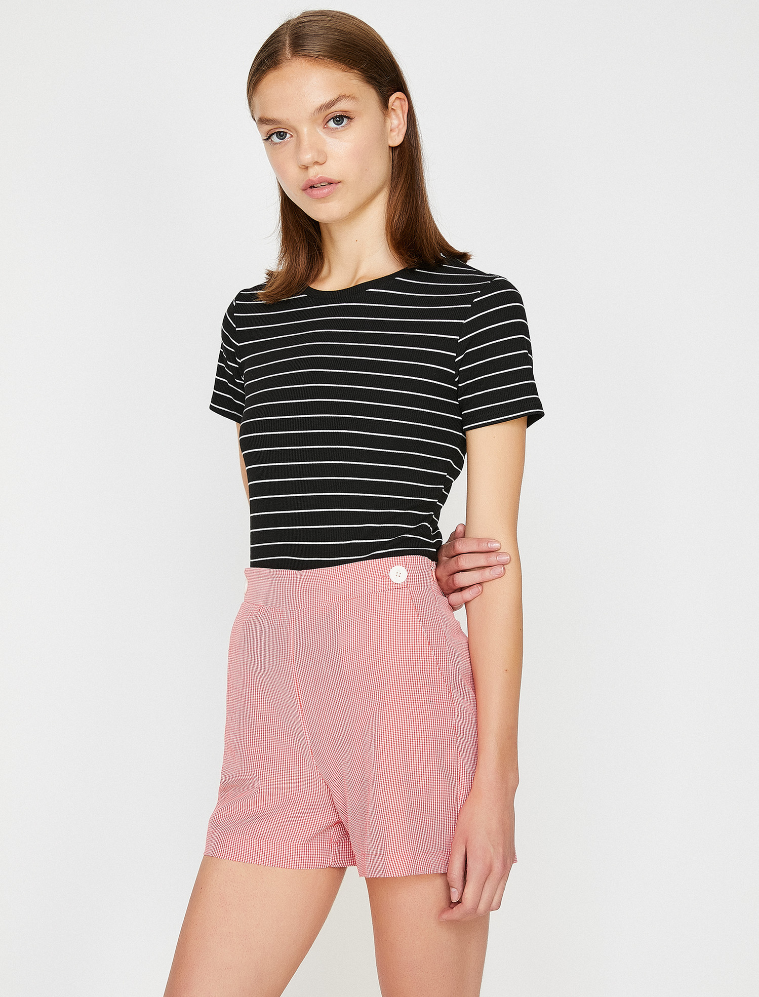 

Футболка Koton 9KAK12940OK-91L  Black Stripe, Футболка Koton 9KAK12940OK-91L XL Black Stripe