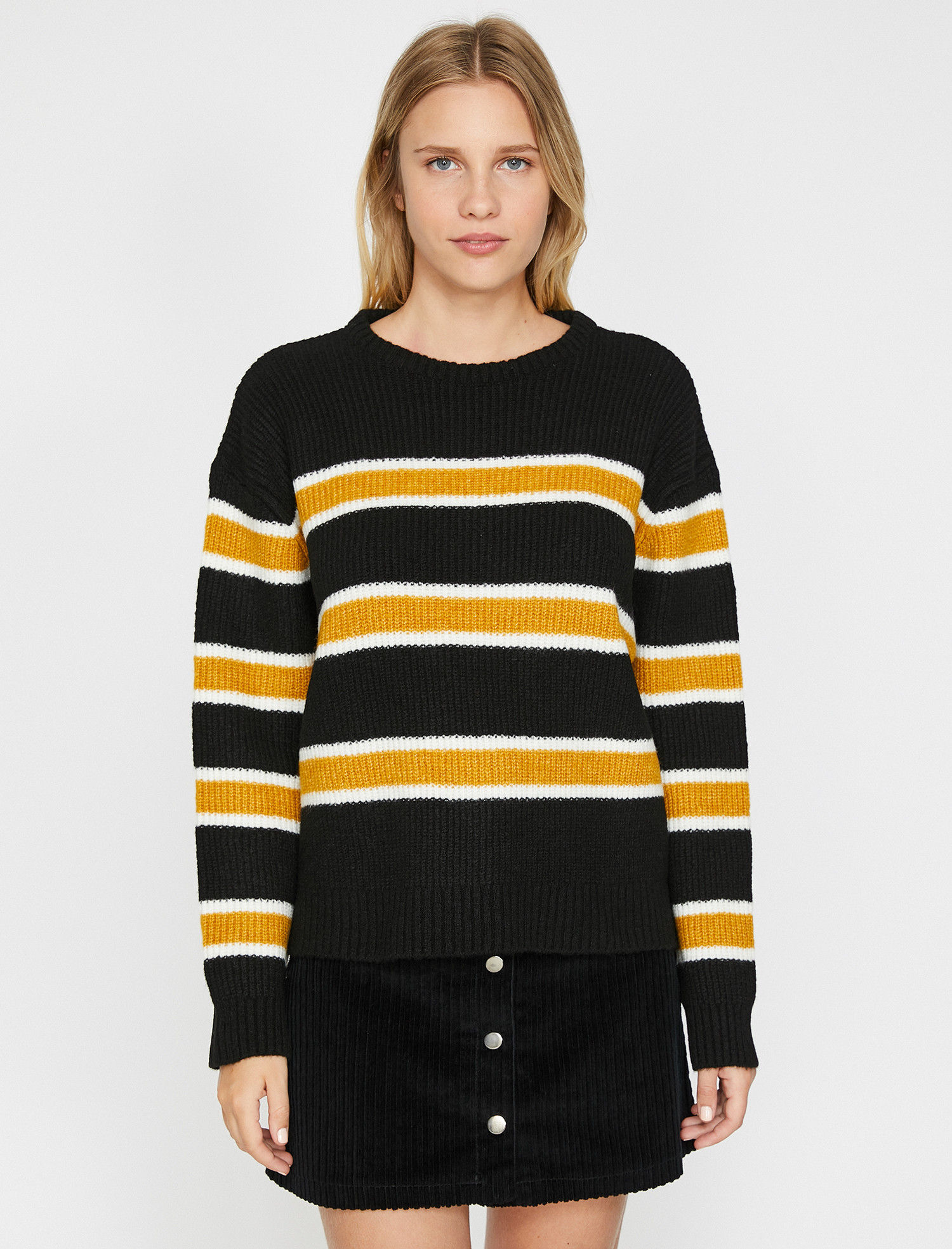 

Джемпер Koton 0KAL98159OT-02N XS Black Stripe