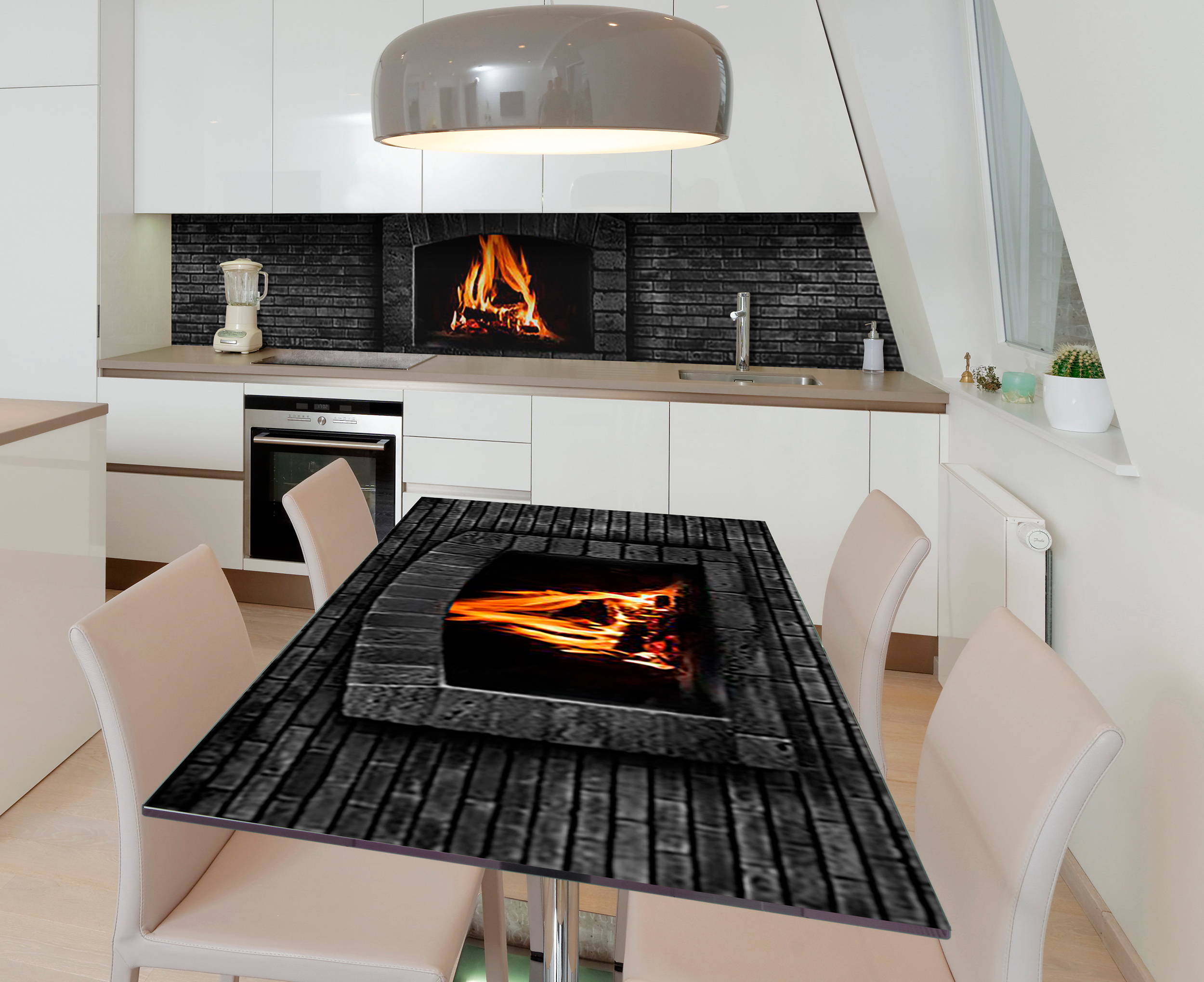 

Виниловая 3D наклейка на стол Zatarga Чёрный кирпичик 650х1200 мм (Z185286/1st)