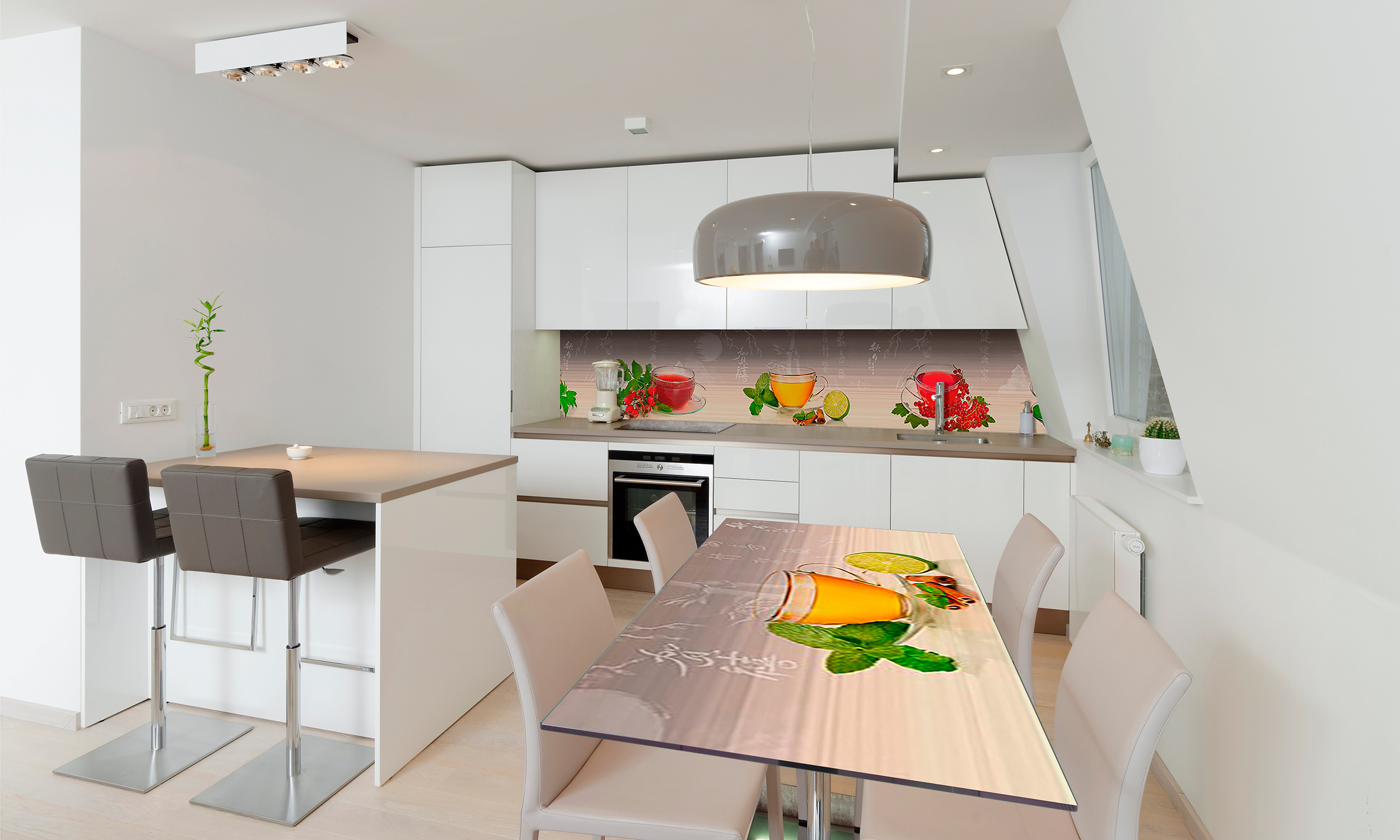 

Виниловая 3D наклейка на стол Zatarga Фруктово-мятный чай 600х1200 мм