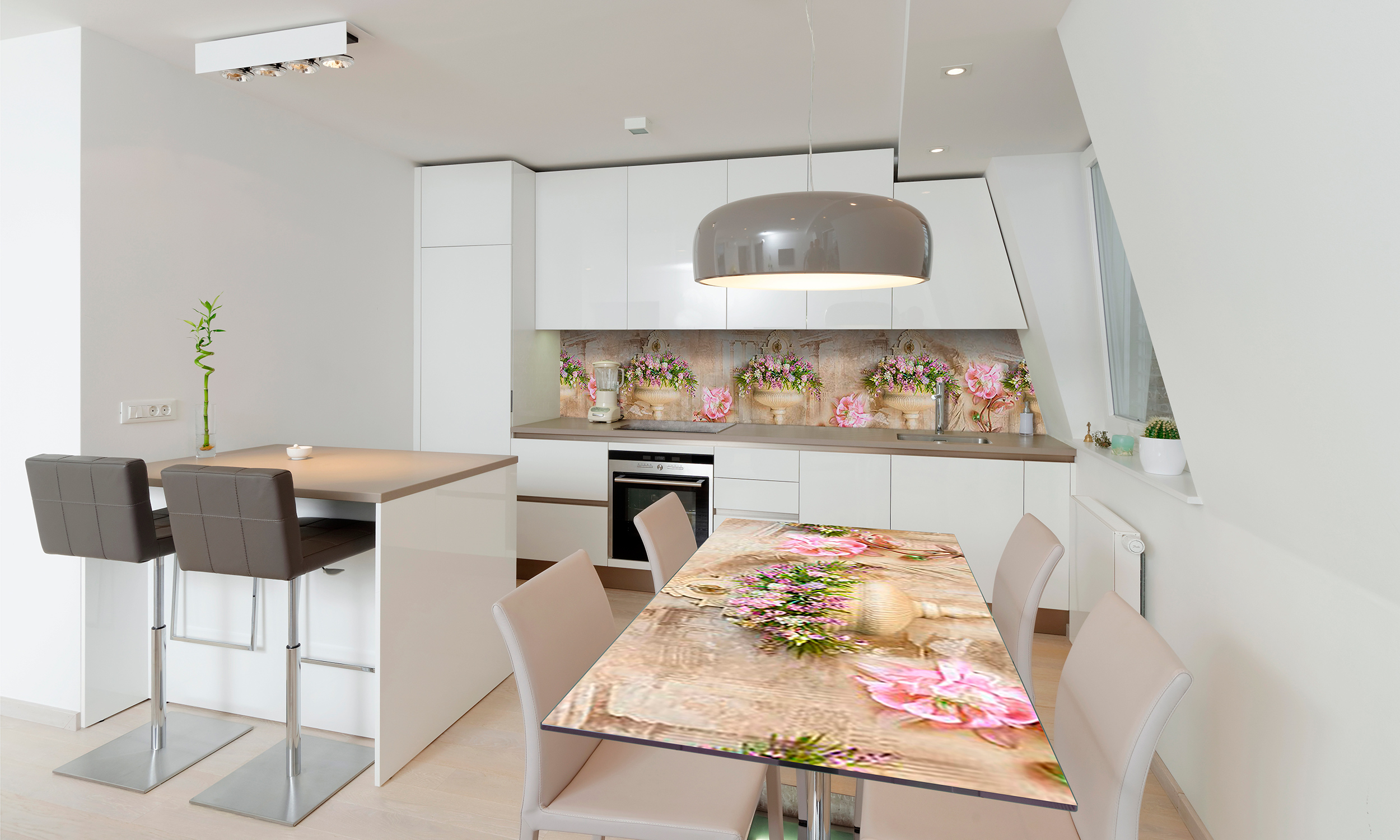 

Виниловая 3D наклейка на стол Zatarga Сияние милых бутонов 600х1200 мм