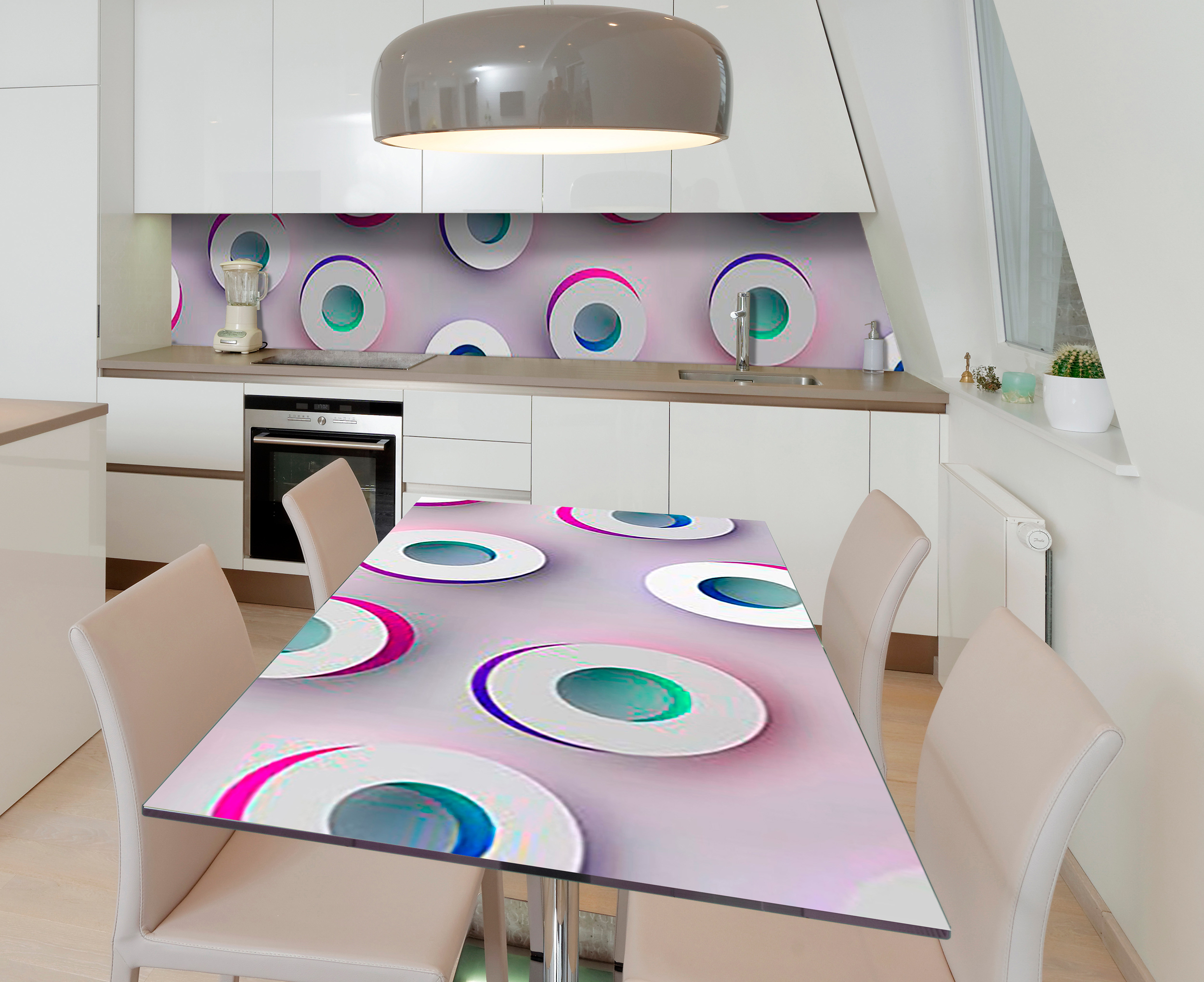 

Виниловая 3D наклейка на стол Zatarga Неоновые катушки 650х1200 мм (Z185208/1st)