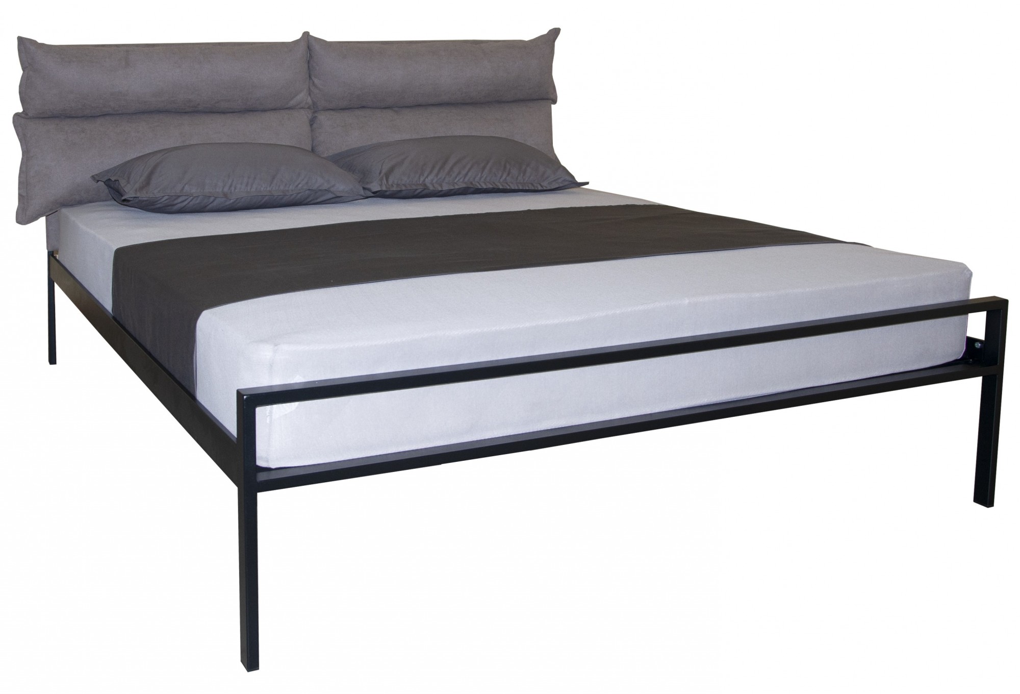 

Кровать Melbi 160х200 см металл чёрный Бланка 01