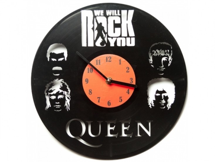 

Часы настенные виниловые 30 см QUEEN