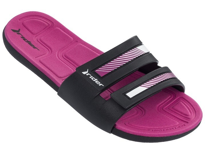 

Женские шлёпанцы Rider PRANA 82503 40 чёрно-розовый