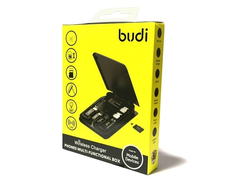 

Набор кабель Budi+ беспроводная зарядка - Type C, Lighting, Micro USB