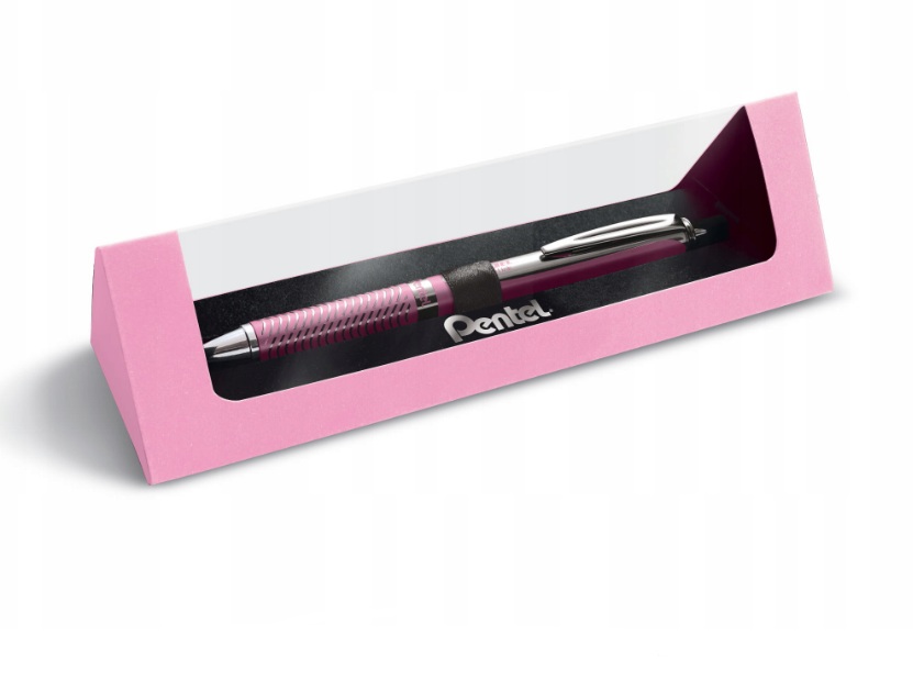 

Ручка-роллер Pentel EnerGel BL407, розовый корпус, в картонном футляре (JS3382)