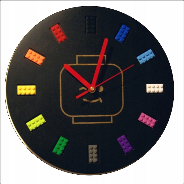 

Настенные часы Hand Made LEGO для детской 30 см