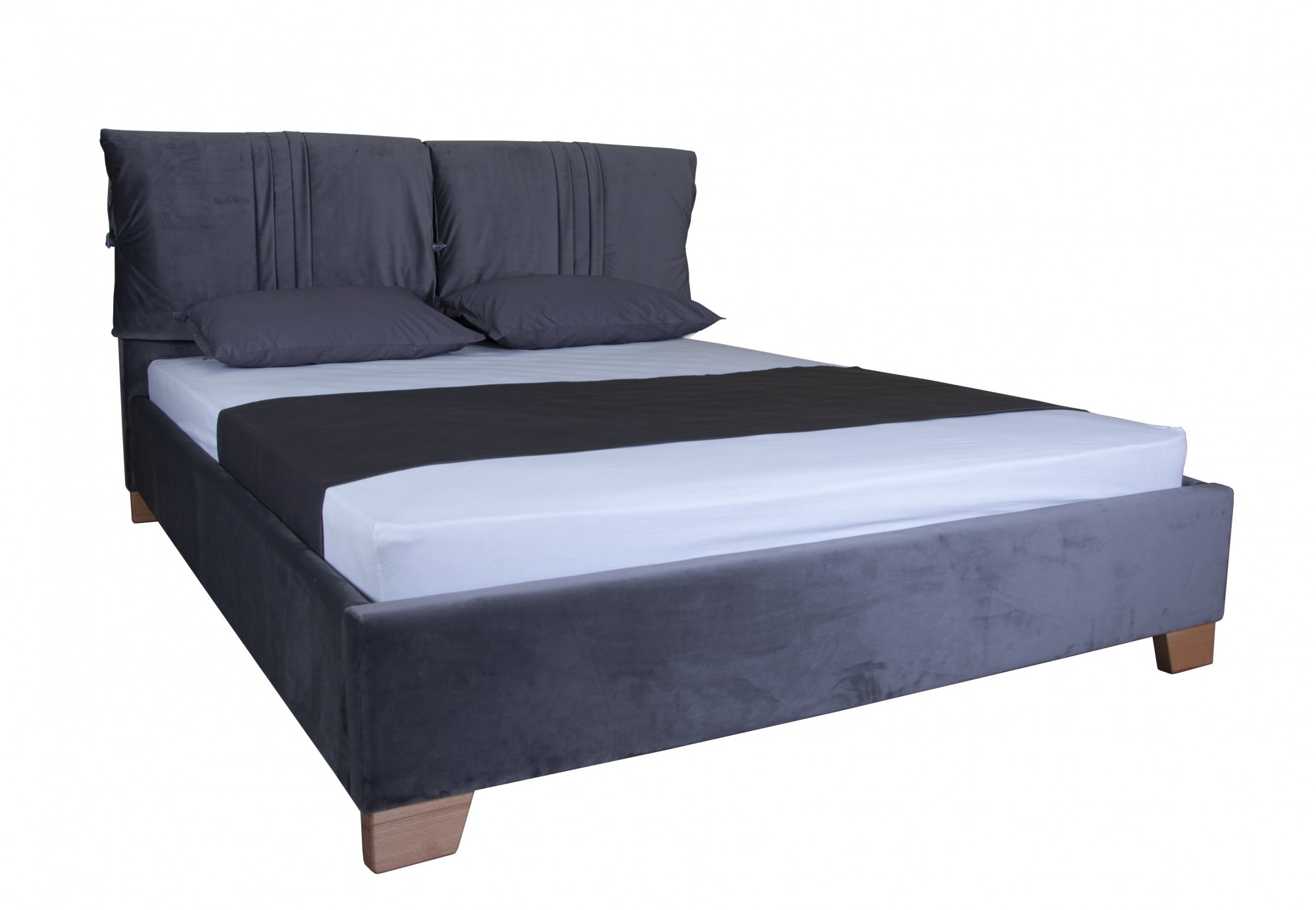 

Кровать Melbi 140х190 см синий Оливия