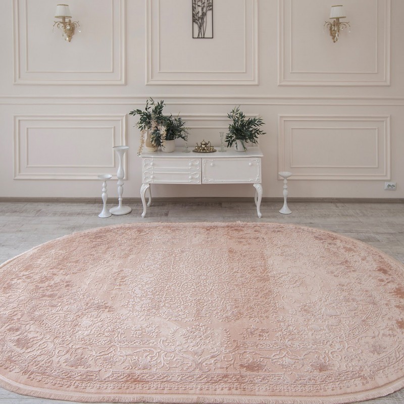 

Ковер T-Collection 980 Pink Овальный 80х150 см