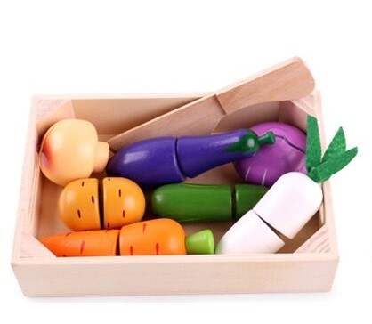 

Развивающие деревянные овощи на липучках Wood Toys 7 овощей