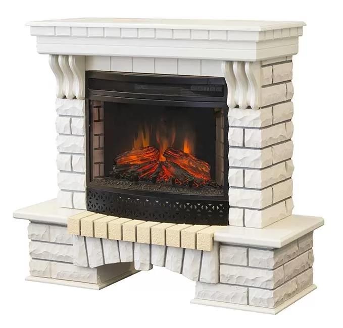 

Каминокомплект Fireplace Австрия с эффектом сгоранием дров и пламени со звуком и обогревом