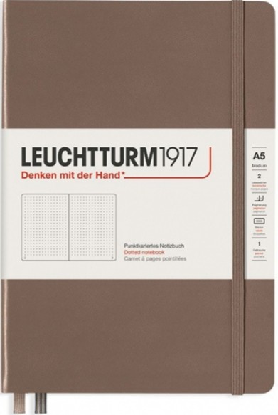 

Блокнот Leuchtturm1917 Rising Colours середній 14,5 х 21 см в крапку Warm Earth