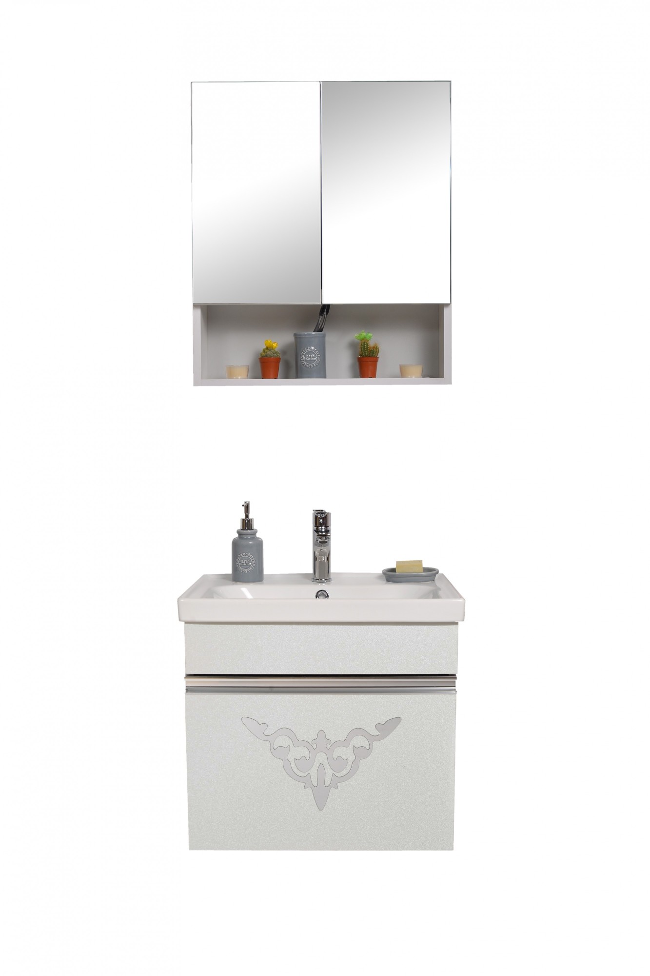 

Комплект мебели ANKA Plus, MYRA METALLIC WHITE 0600D699
