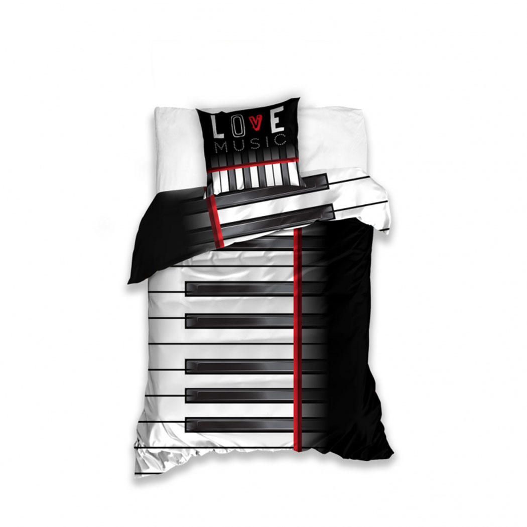 

Постельное белье Музыка Пиано Music 100% Хлопок (наволочка+пододеяльник) 160x200 см
