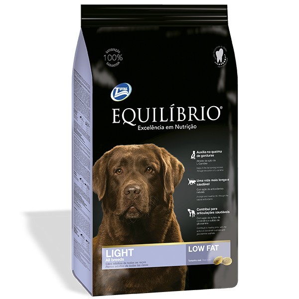 

Cухой низкокалорийный для средних и крупных пород собак Эквилибрио Equilibrio Dog Light All Breeds 2 кг (7896588947317)