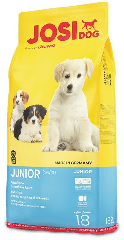 

Сухой корм для щенков JosiDog Junior с мясом домашней птицы, безглютеновый 18 кг (4032254745556)