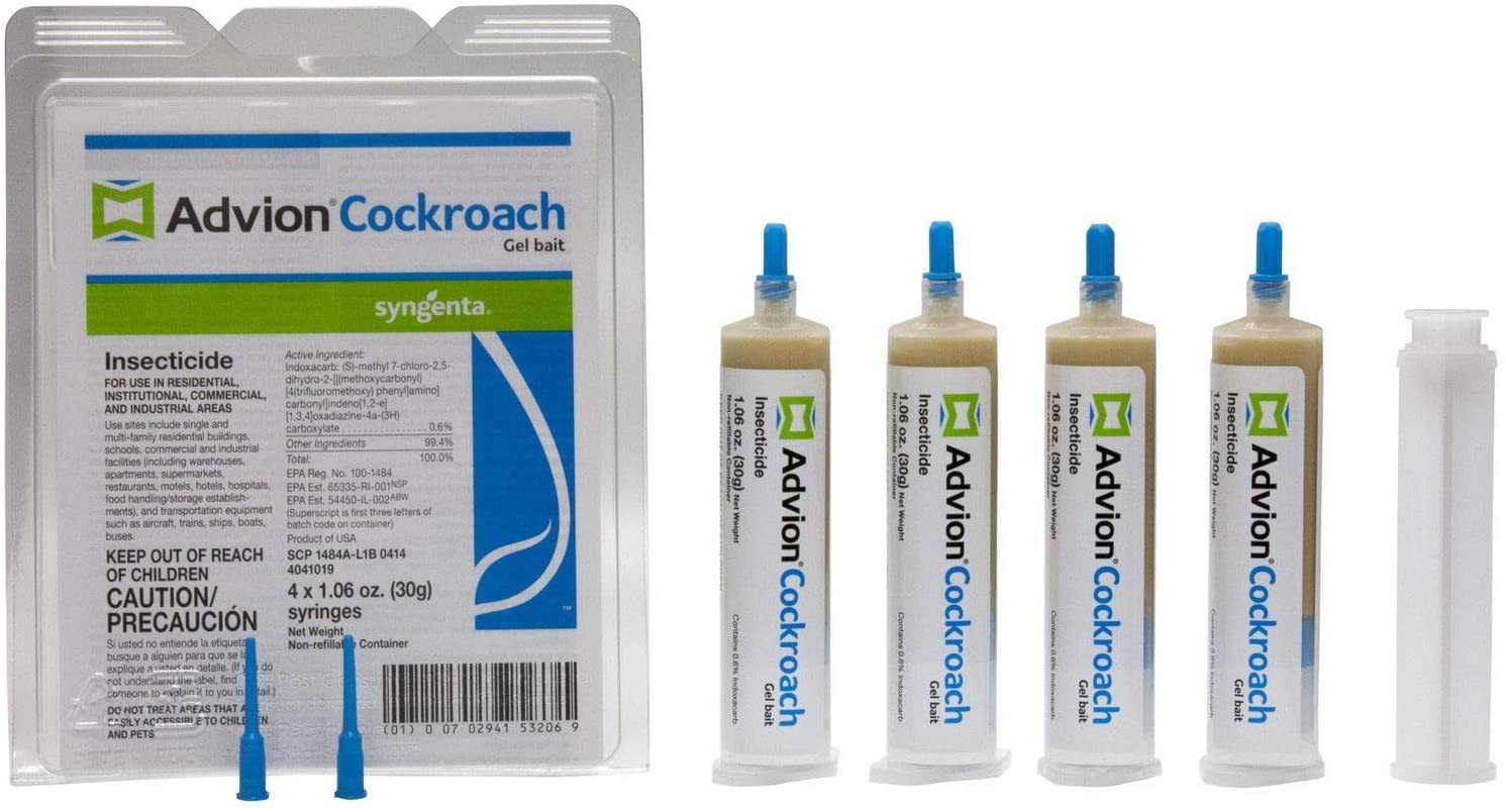 

Гель от тараканов Advion Cockroach Gel Bait 4 тюбика по 30 г
