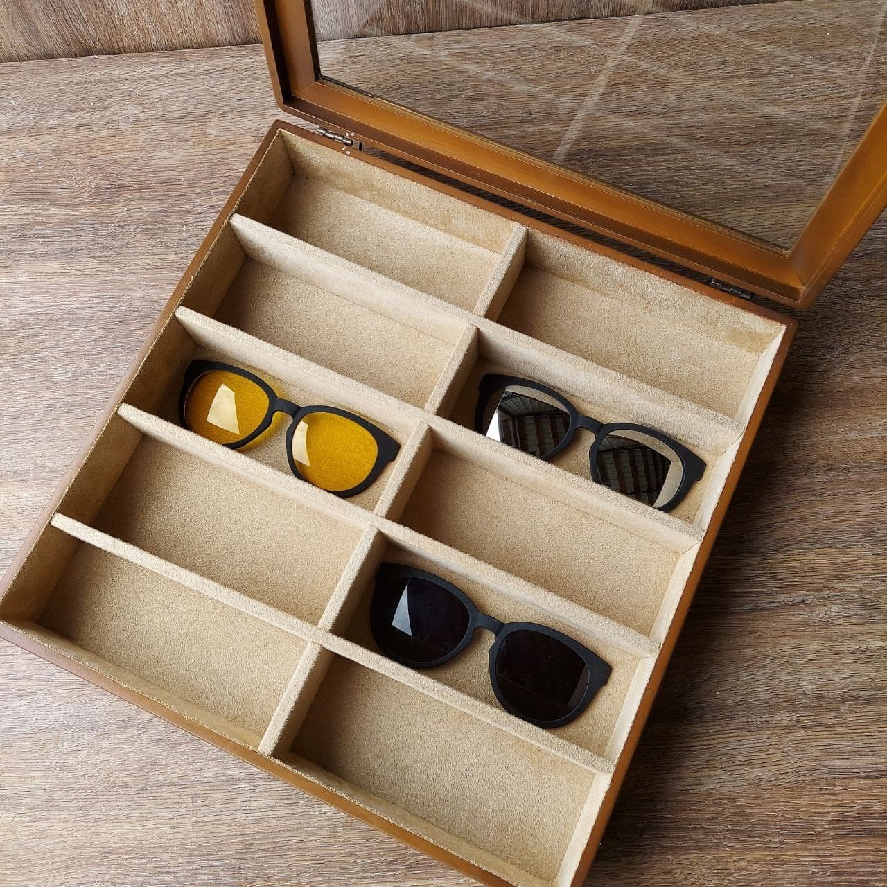 

Шкатулка Wooden Organizer для хранения очков, 360×330мм*60мм