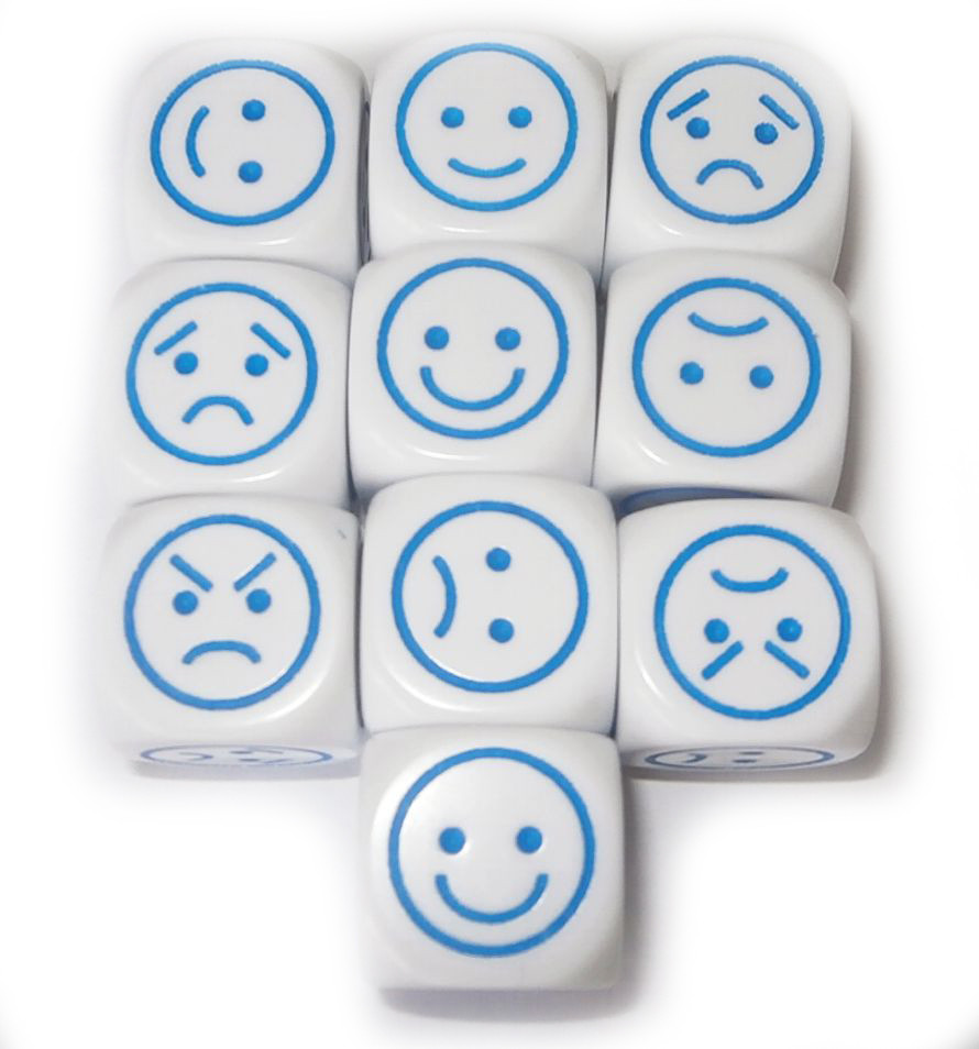 

Mood. Pack of 10 Dice
